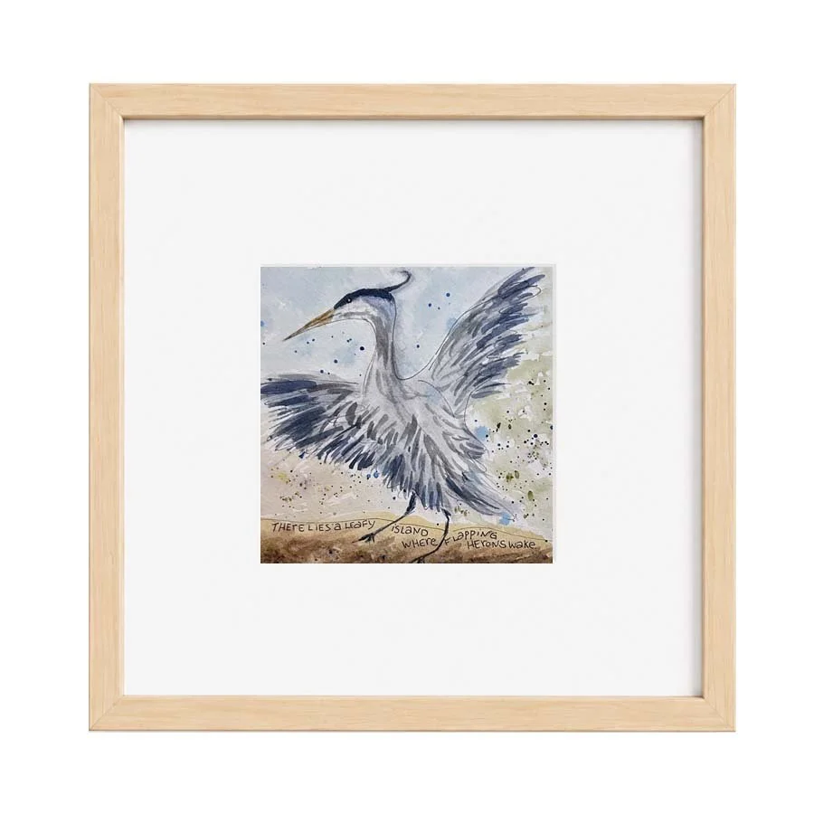 Flapping Heron