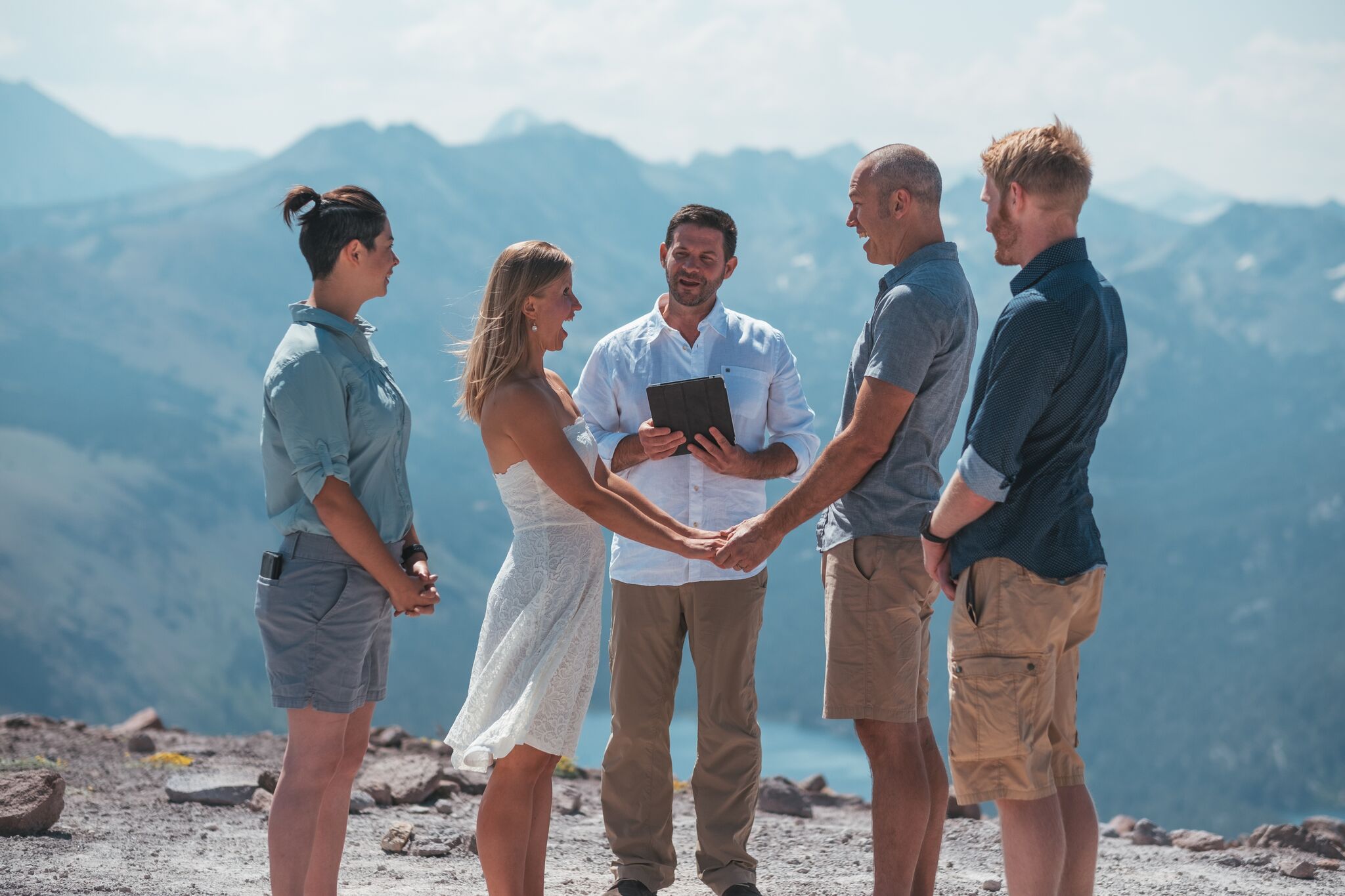 We are announced husband and wife at 11,000 feet!