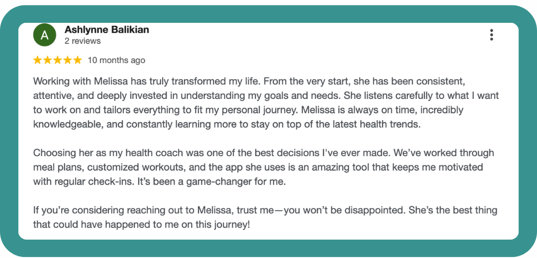 Women's Health Coach- Westlake, Thousand Oaks, Newbury Park