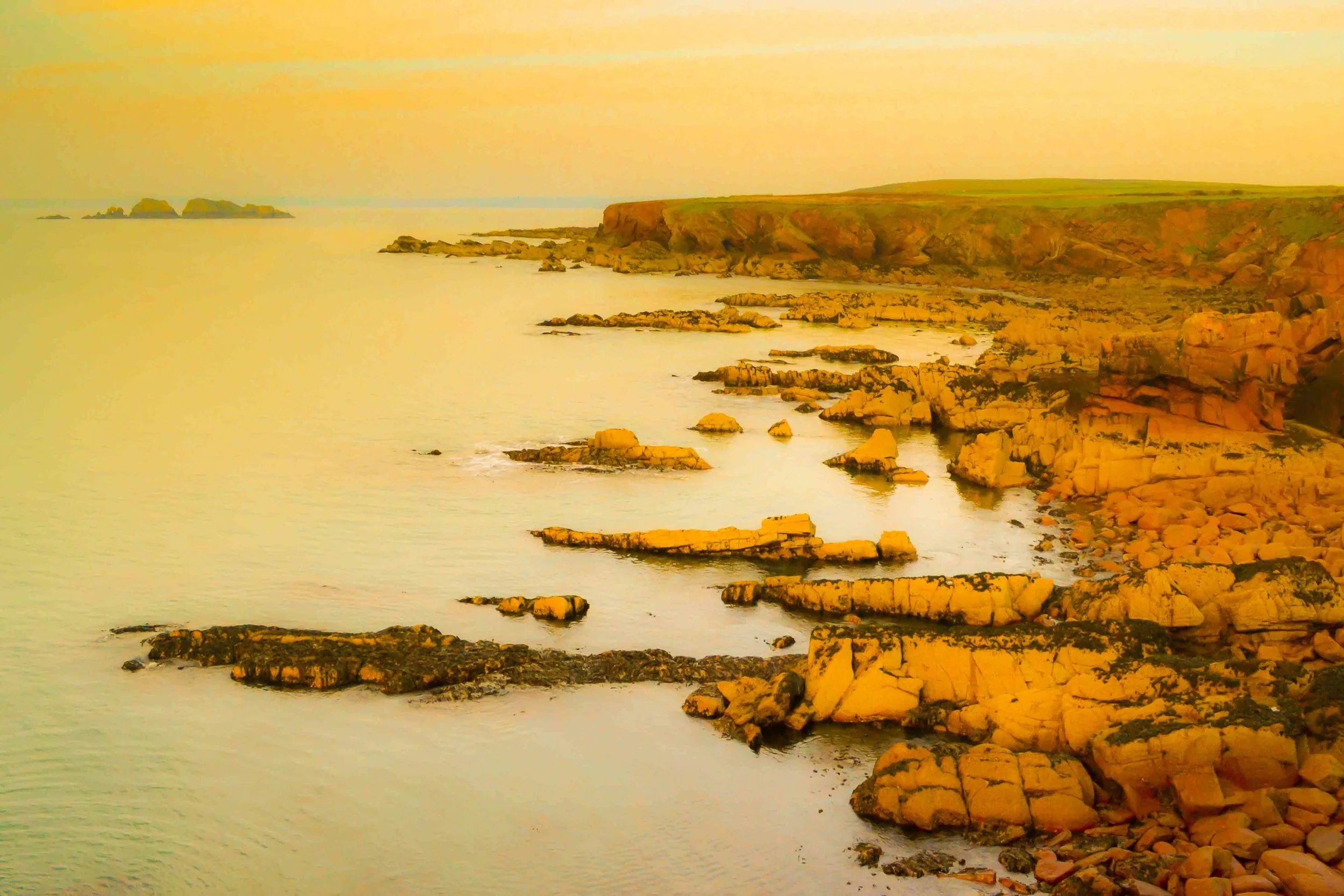 St Brides west sunset
