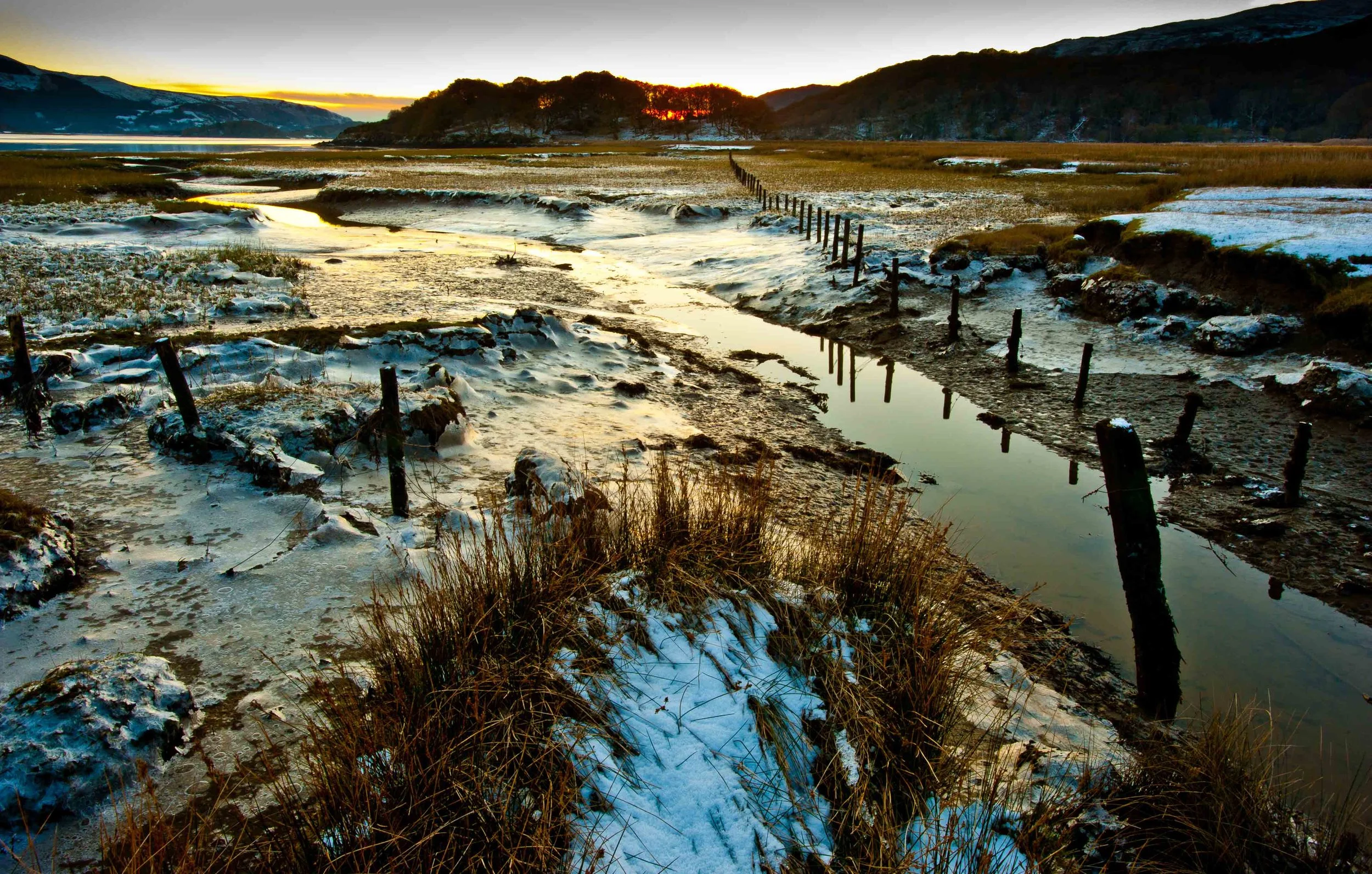 Mawddch winter sunset