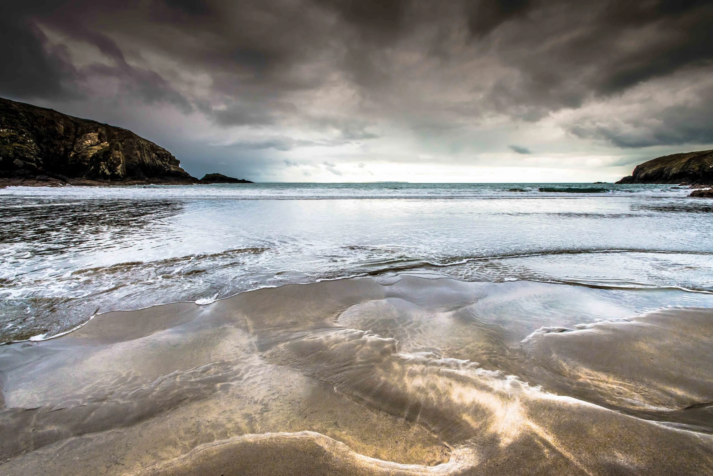 Caerfai low tide beach