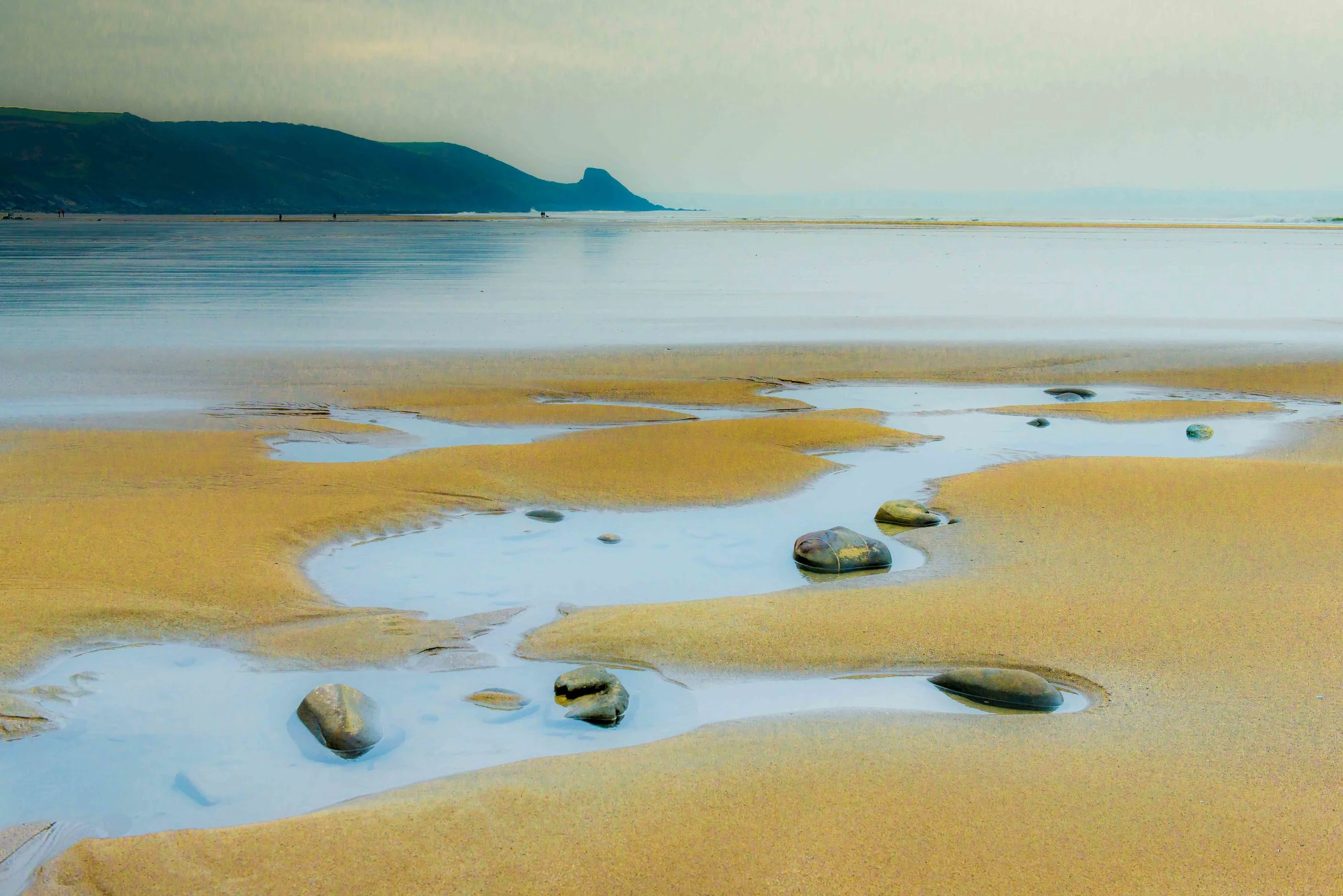 Newgale beach pools