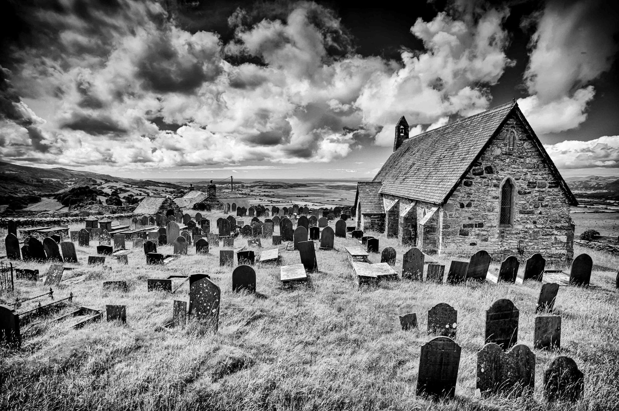 The ancient burial ground at Llandecwyn