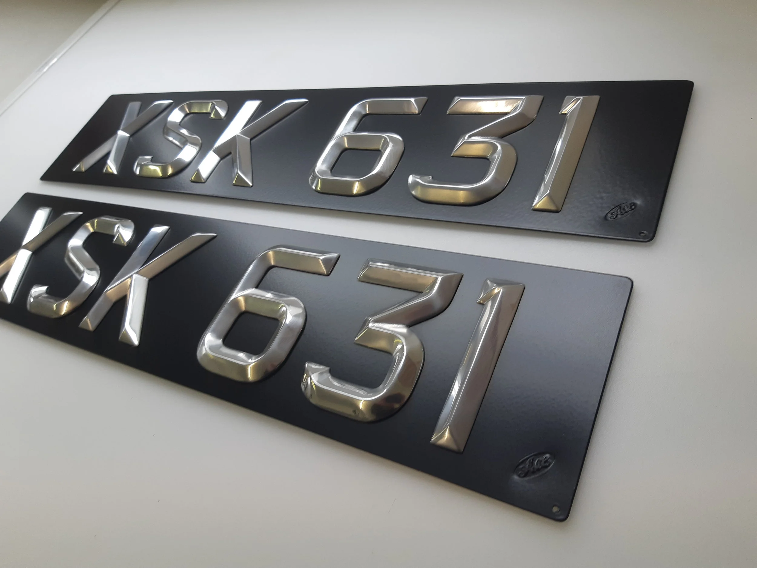 Bespoke Ace peak Plates, 20 1/2" x 4 1/2" 'flats'.