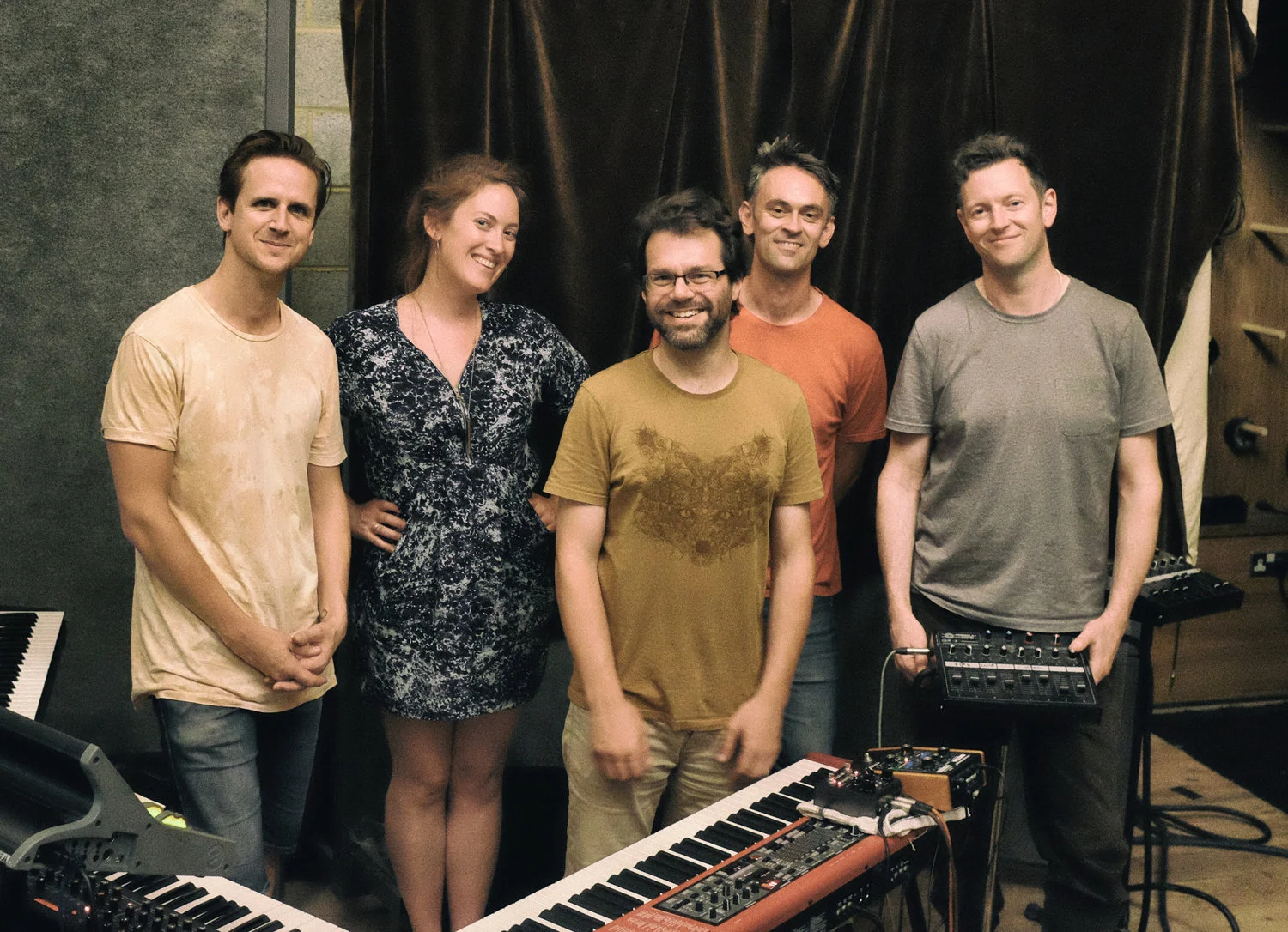 Chris Higginbottom (drums), Fini Bearman (vocals), Tom Cawley (keys), Gareth Lockrane (flute), Rob Mullarkey (bass).
