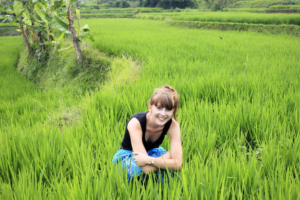 Exploring the village before attending an Indonesian wedding (!)