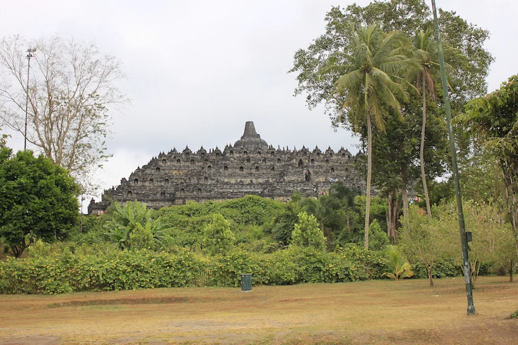 Borobodur from the ground.