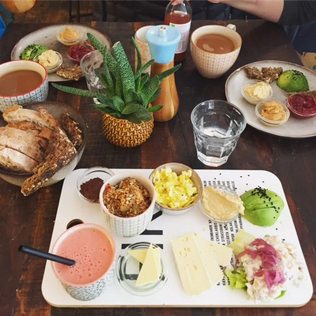 Brunch, Danish style. The Danish word for brunch, in case you are wondering, is, er, 'brunch'.