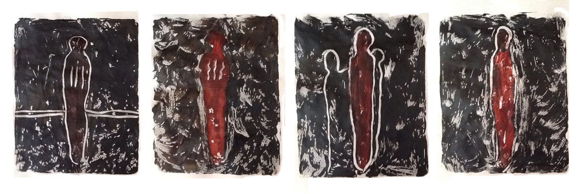 My first monoprints