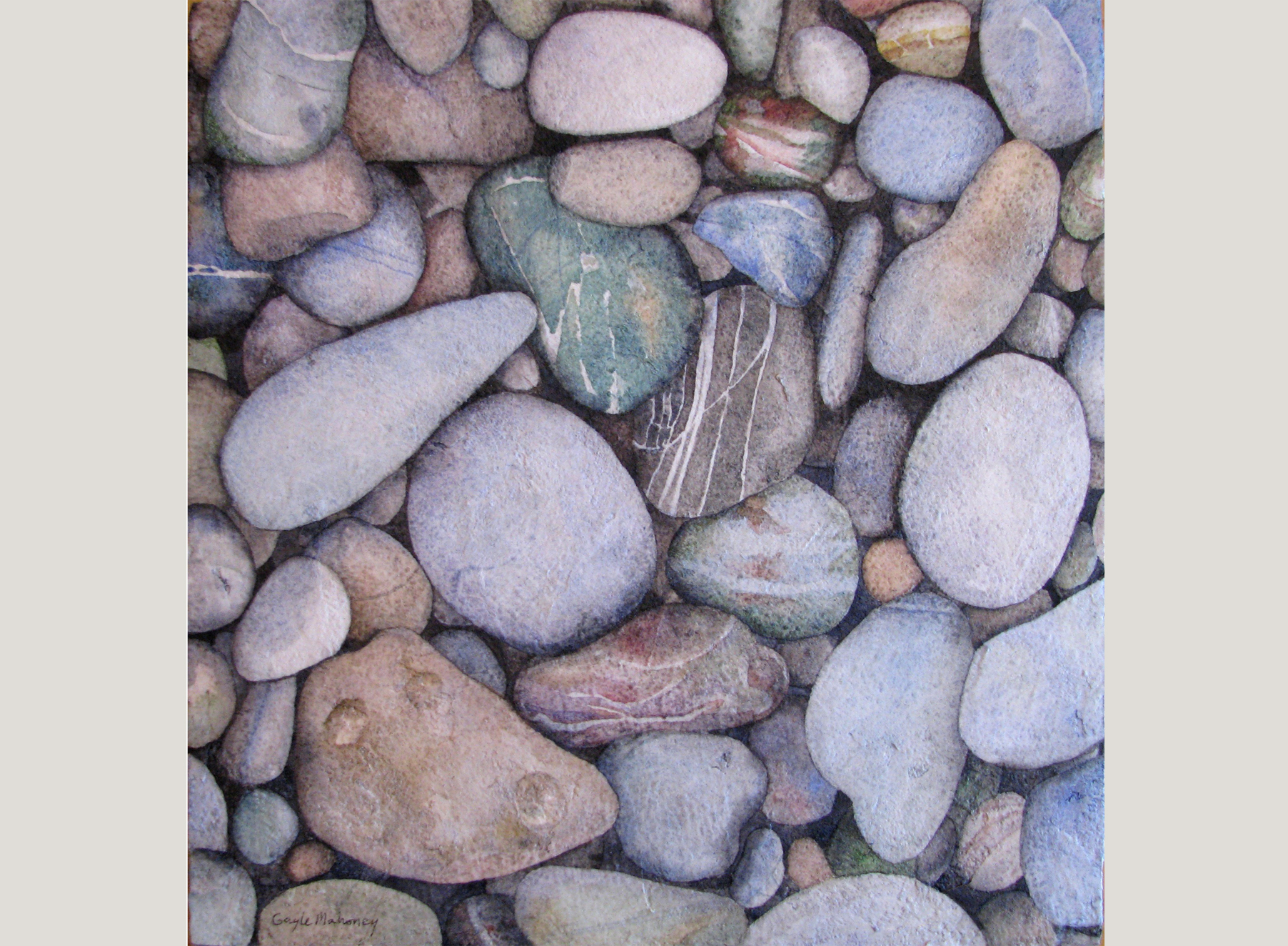 Tumbled Beach Pebbles II