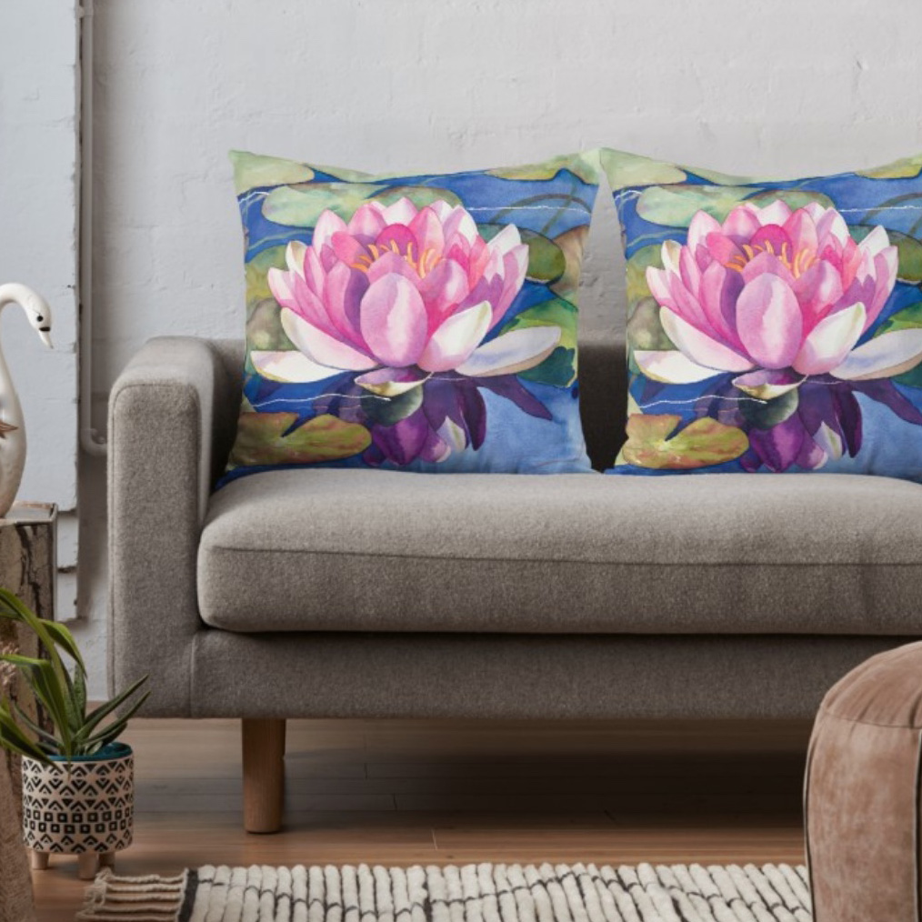 Pink-Water-Lily-Throw-Pillow-24x24.jpeg