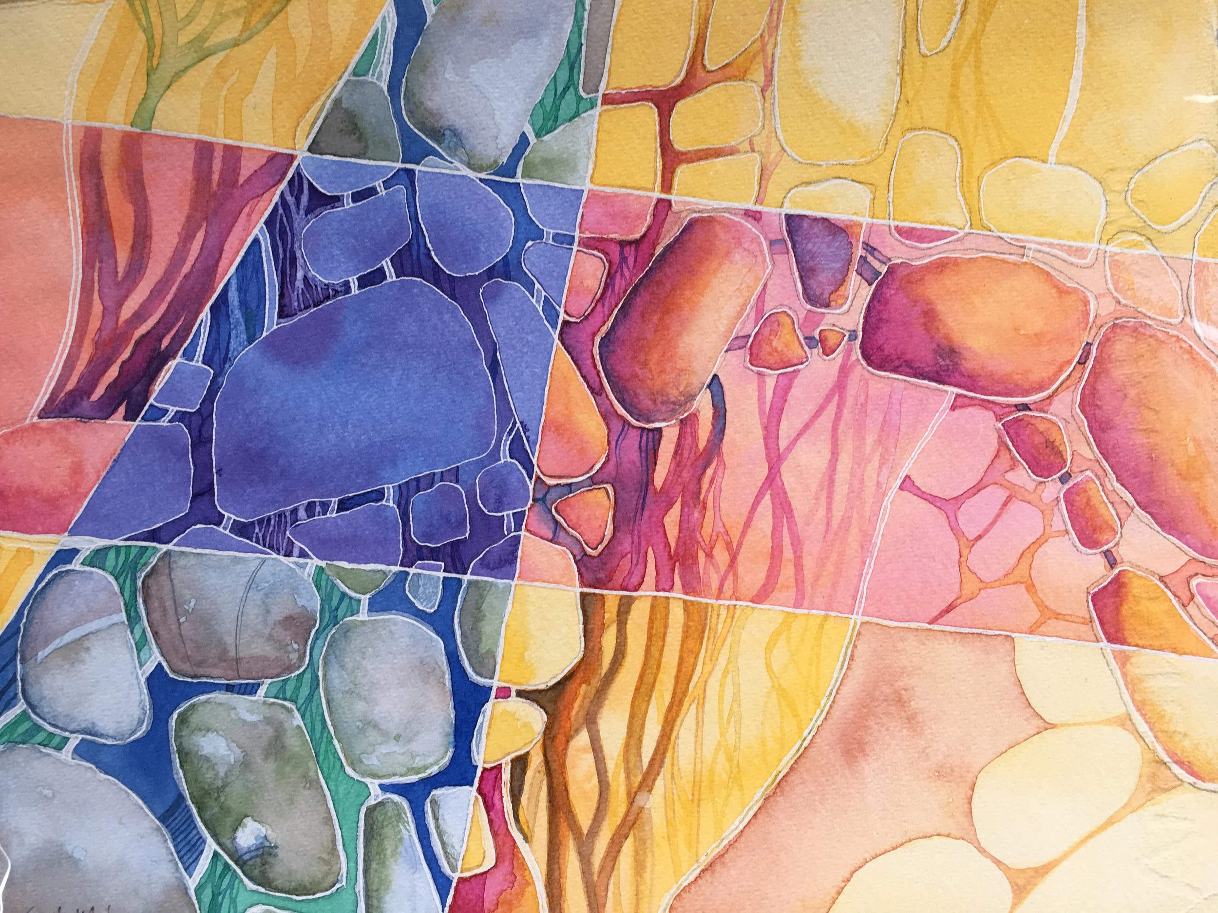 Using Golden Fiber Paste Medium As A Ground For Watercolor Gayle