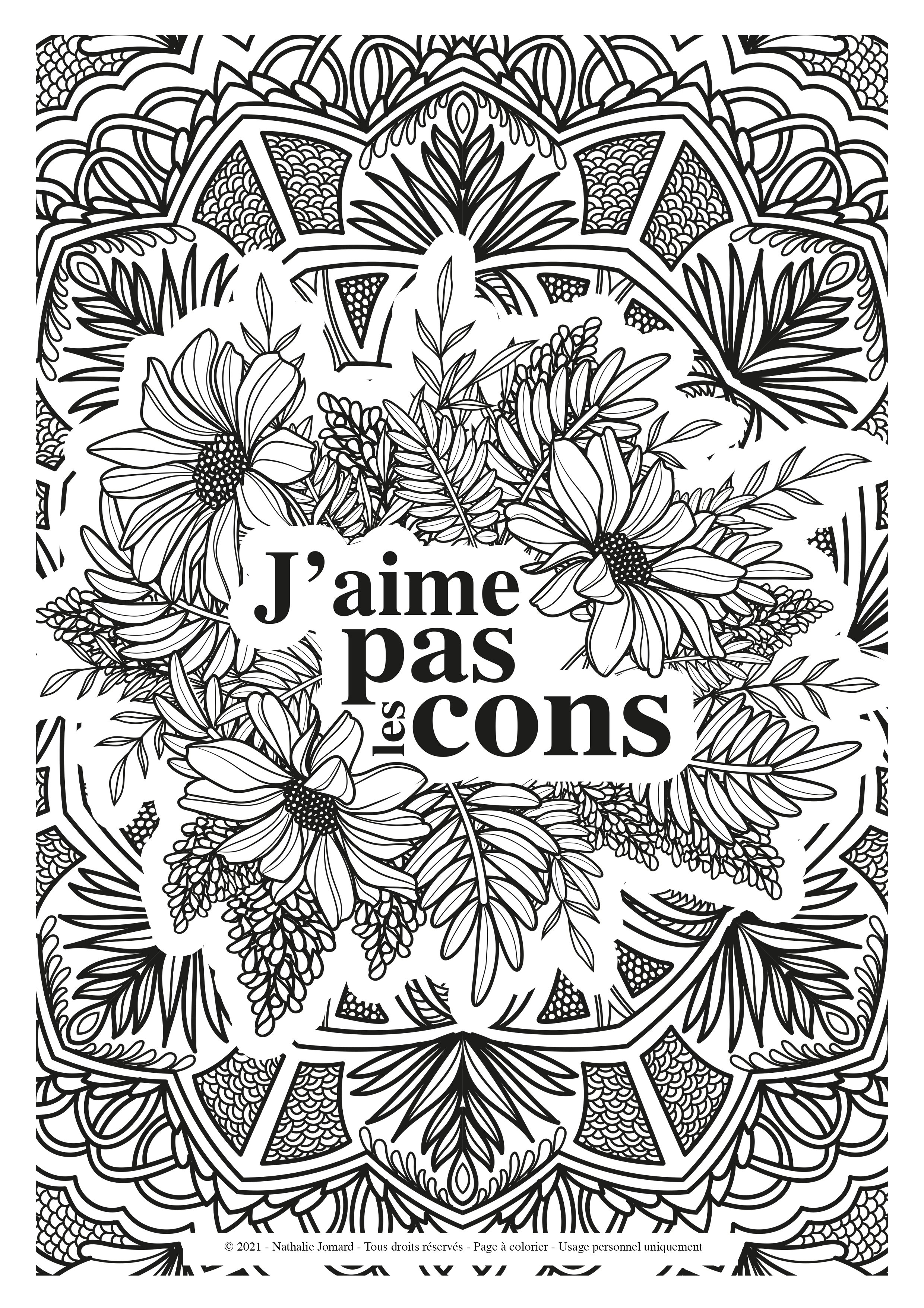 Coloriage pas sage — Nathalie Jomard/Illustrations