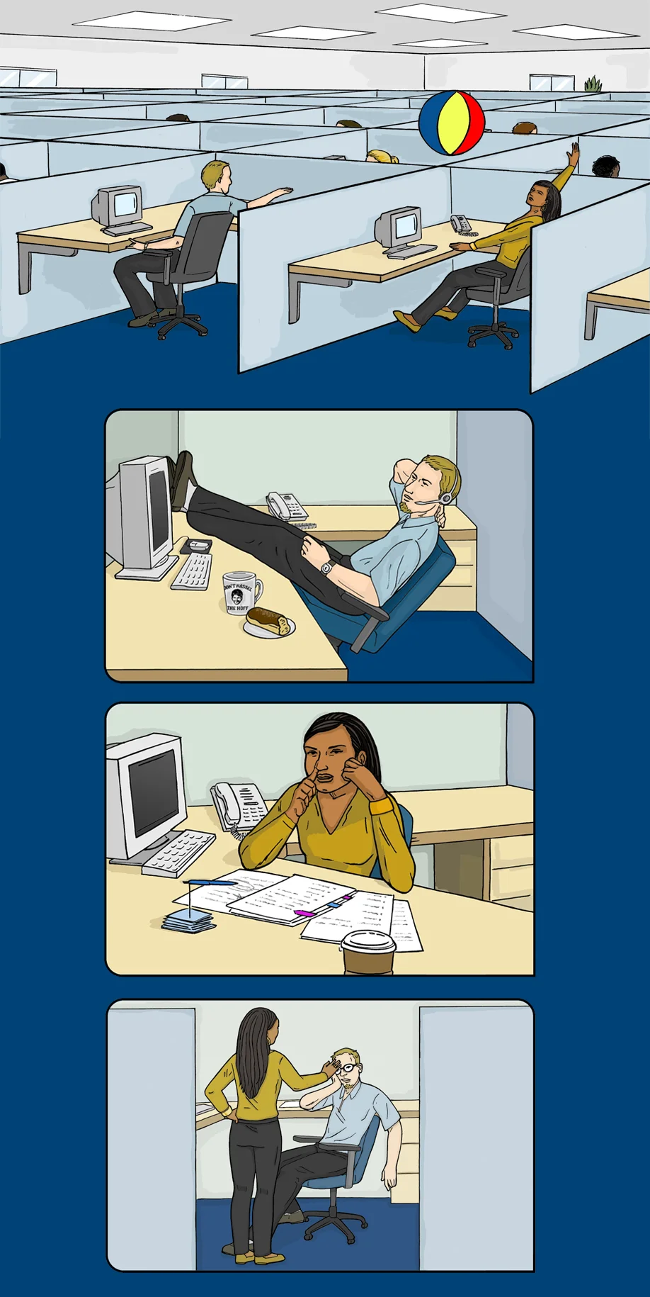     Characters and environments for a series of animated videos focusing on dealing with depression.   Illustration: &nbsp;Lisa Collins   Creative Agency: &nbsp;Phanta Media   Client: &nbsp;Shepell FGI 