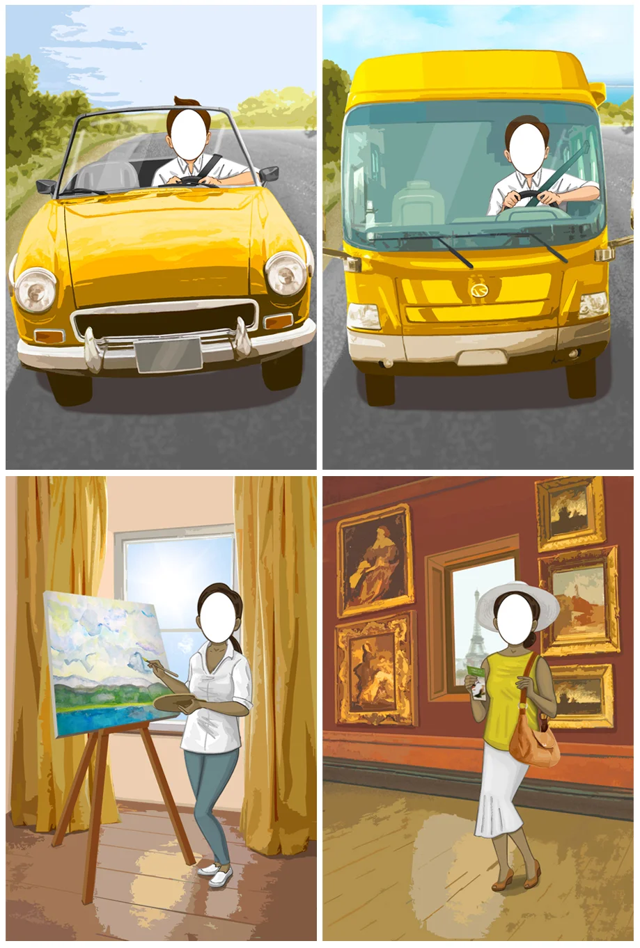     Characters and scenes for an animated video focusing on the history and beauty of Canada’s west from the Pacific coastline through the Canadian Rockies.   Illustration:  Lisa Collins   Production Company:  Hadron Films   Client:  Rocky Mountain T