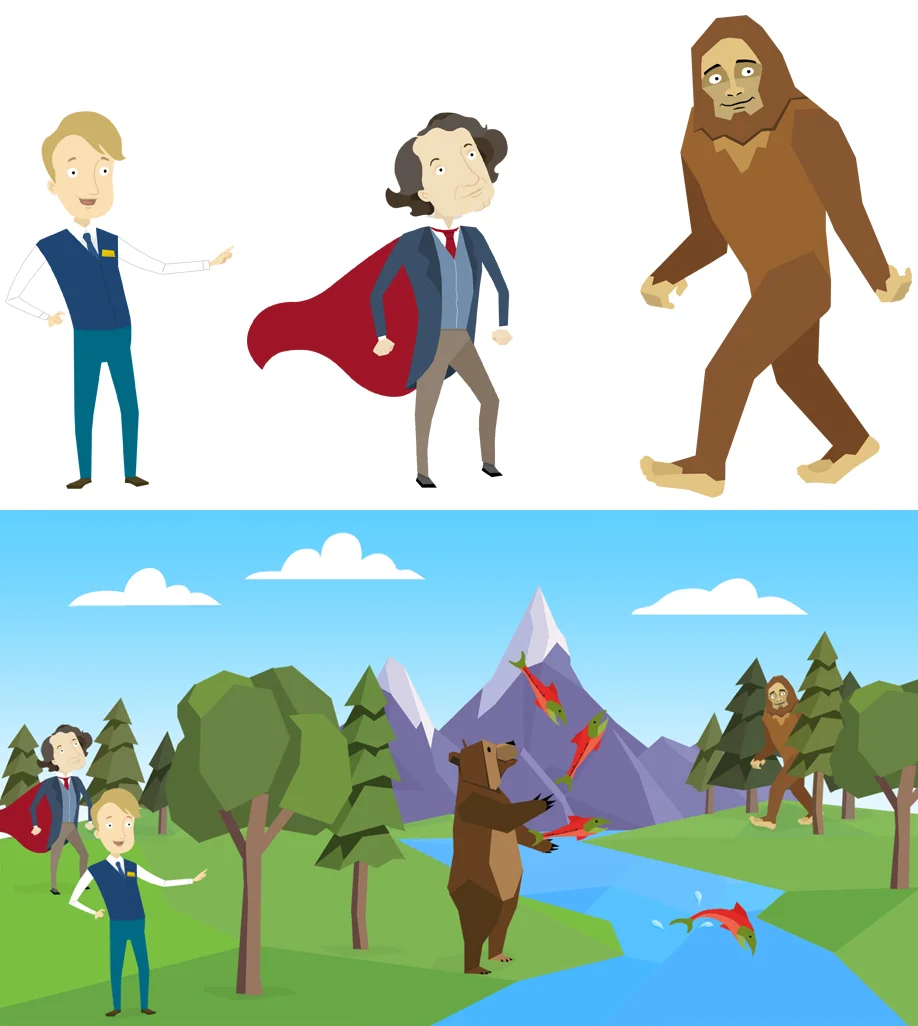     Characters and scenes for a series of animated videos for TVO aimed at educating parents on the importance of being involved in their child's education and being active within their community.   Illustration:  Lisa Collins   Creative Agency:  Top