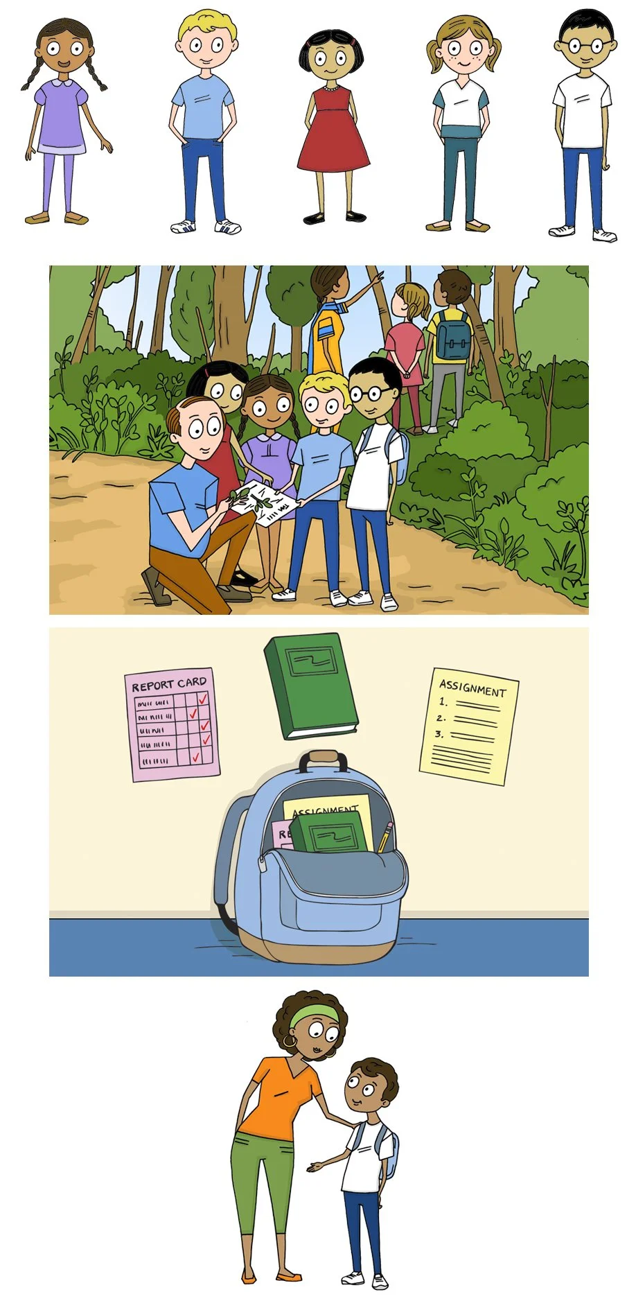    Illustrations for customizable children’s adventure stories   Illustration:  Lisa Collins   Publisher:  Little Heroes Publishing 
