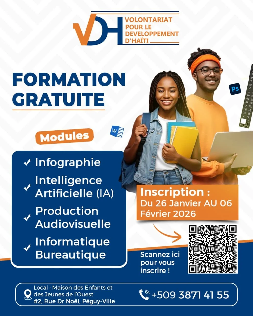Formation en Informatique bureautique, Infographie, Production audiovisuelle et Intelligence artificielle