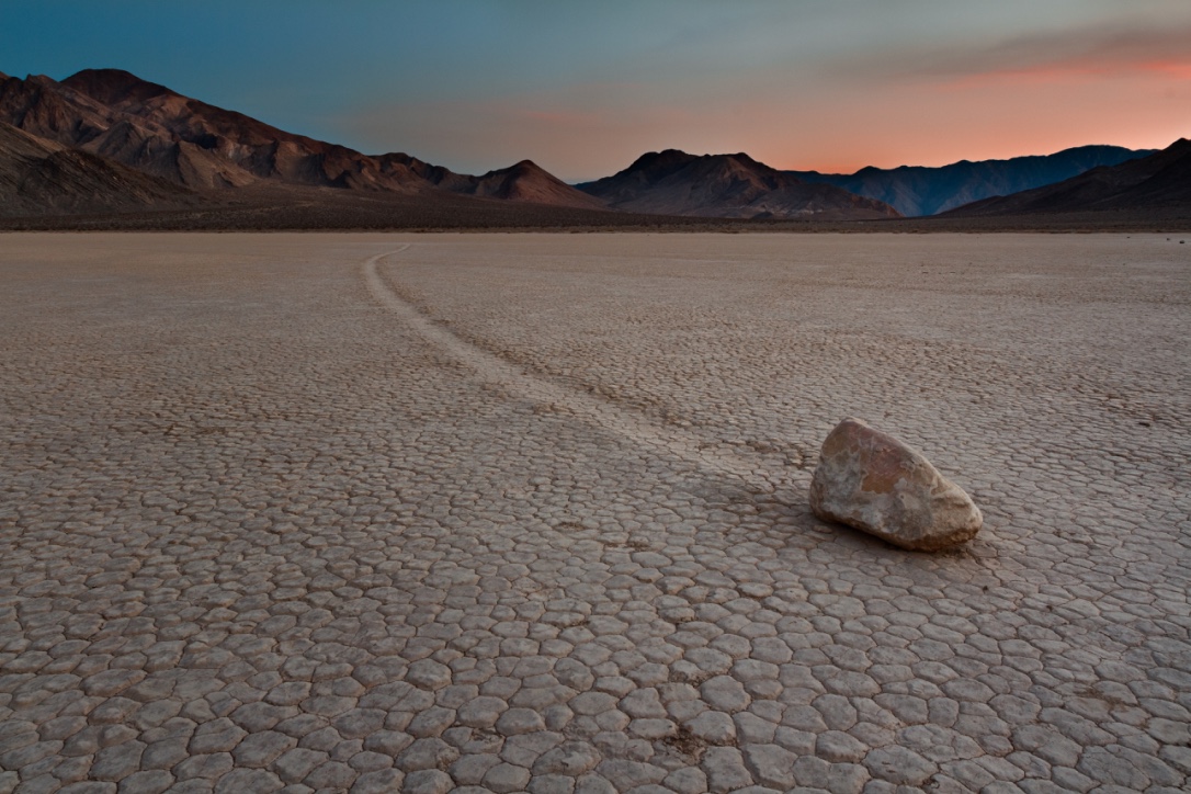 'Sailing Stone' at the Racetrack Playa in Death Valley National Park - ( PHOTO: EDWARD MOLDOVEANU/SHUTTERSTOCK)