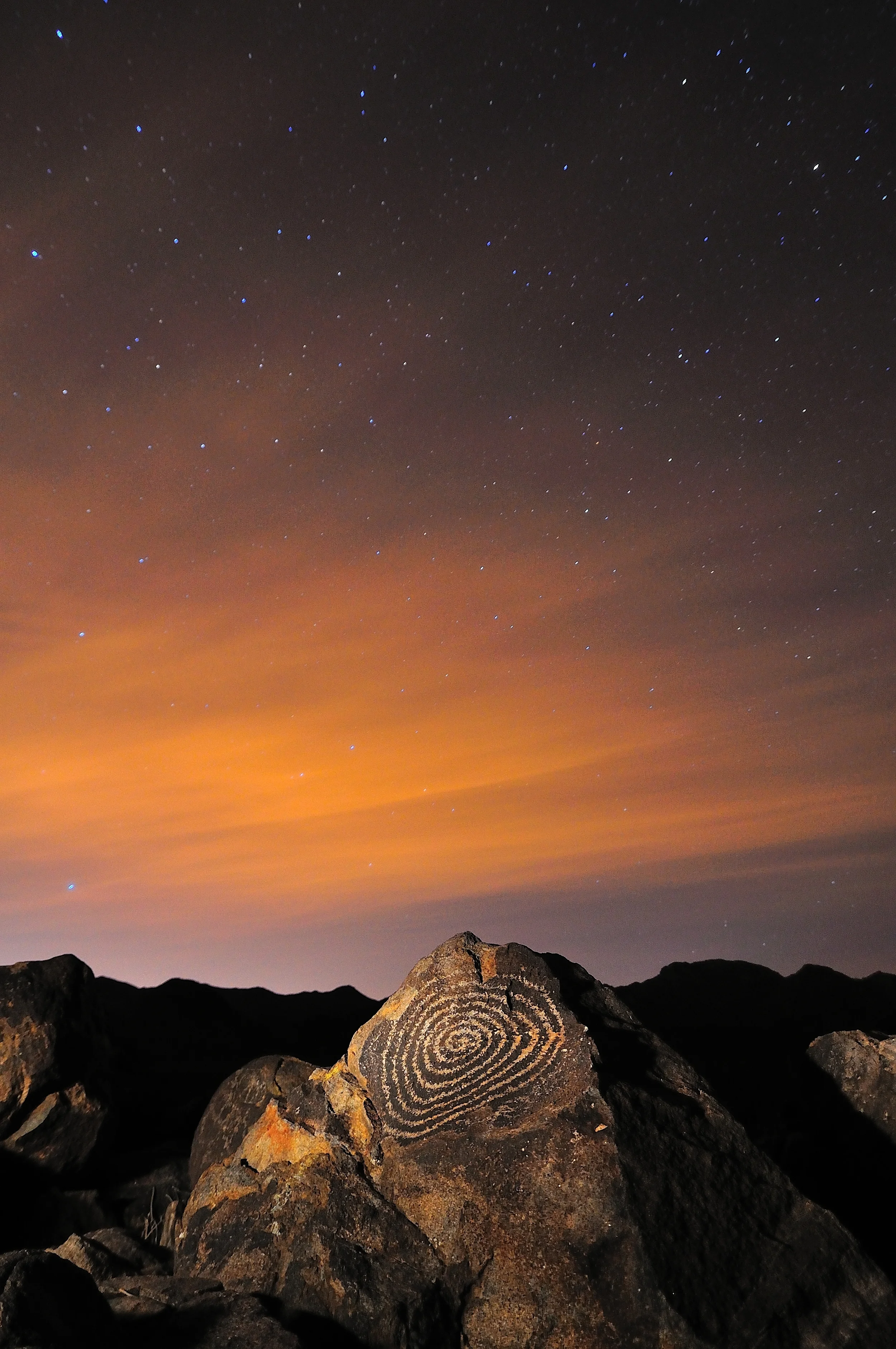 STARS OVER SIGNAL HILL PETROGLYPH - (PHOTO: RCole3/SHUTTERSTOCK)