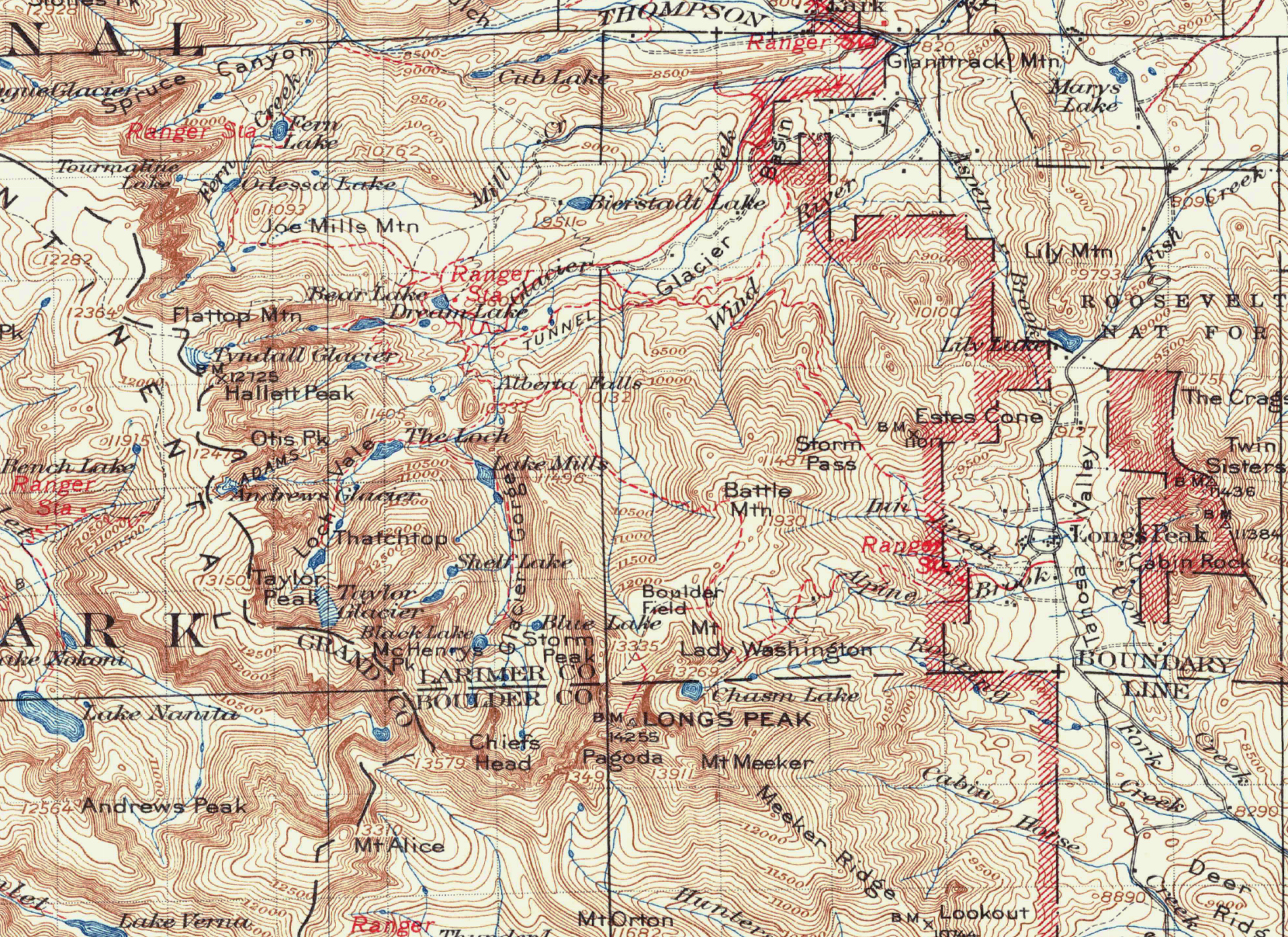 rocky mountain national park map