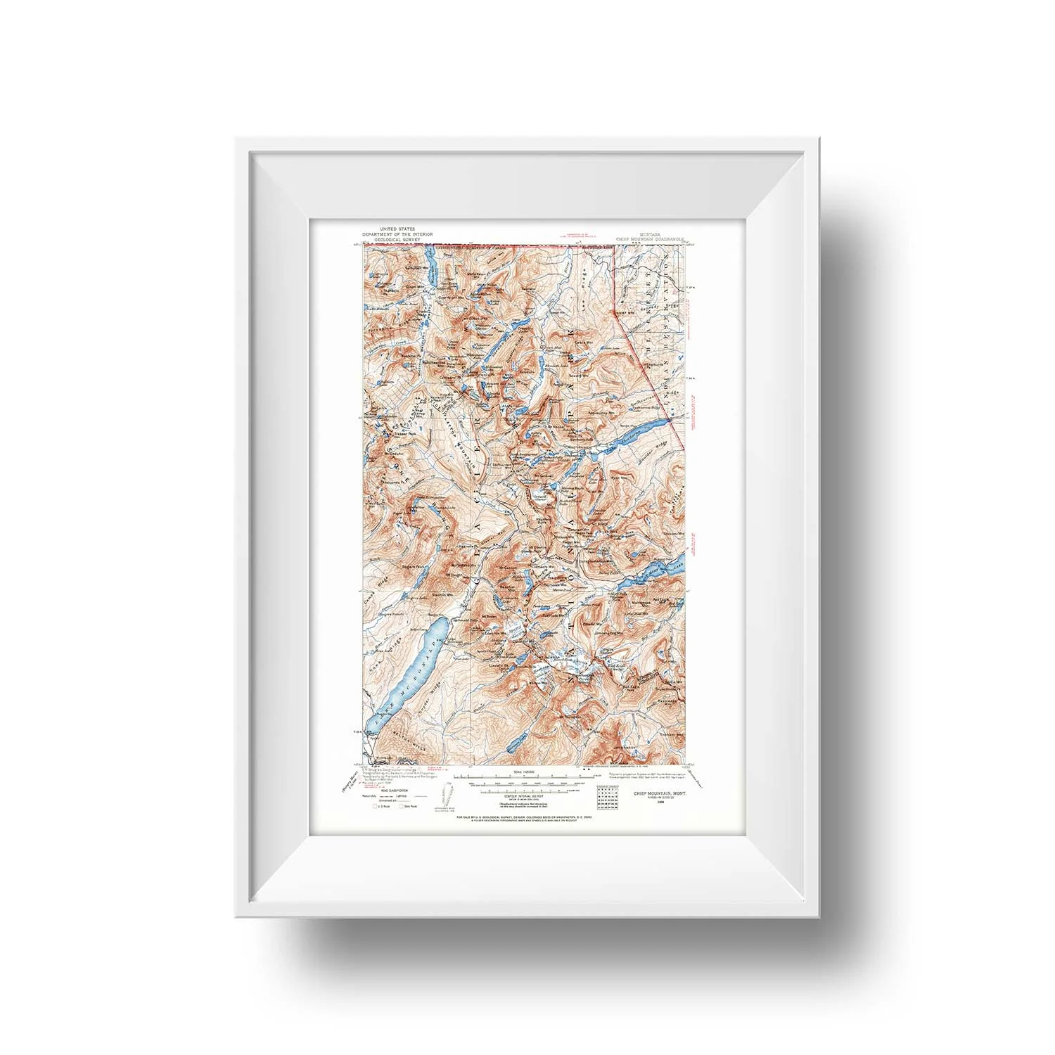 glacier national park map