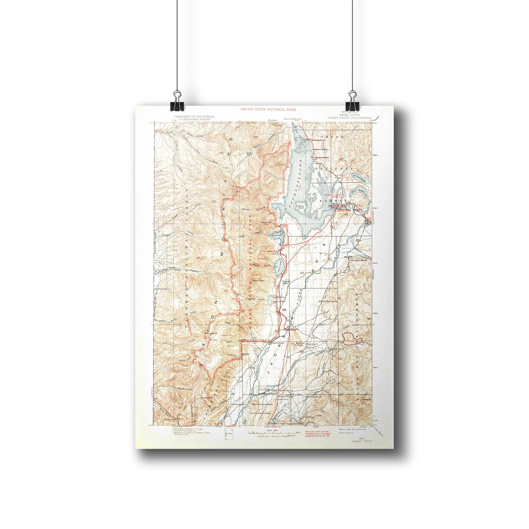 grand teton national park map