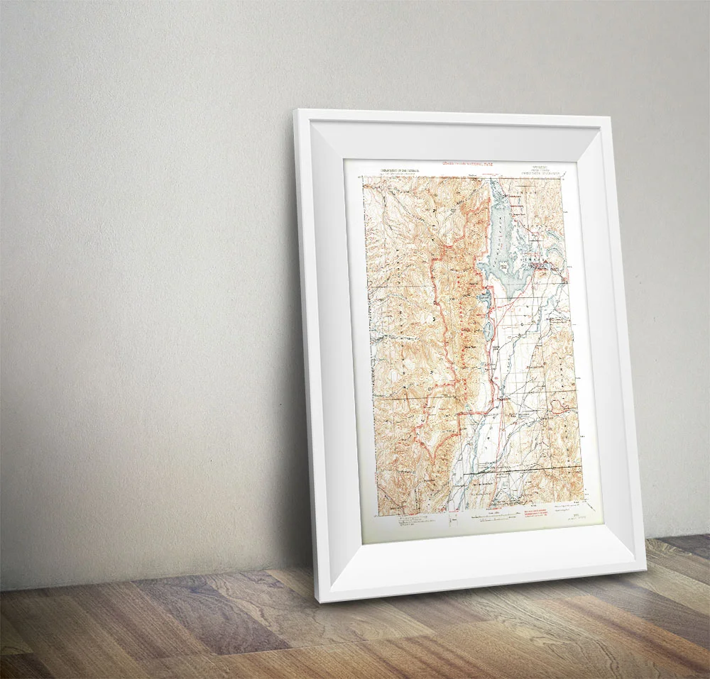 Grand Teton National Park 1901 USGS Historical Topo Map