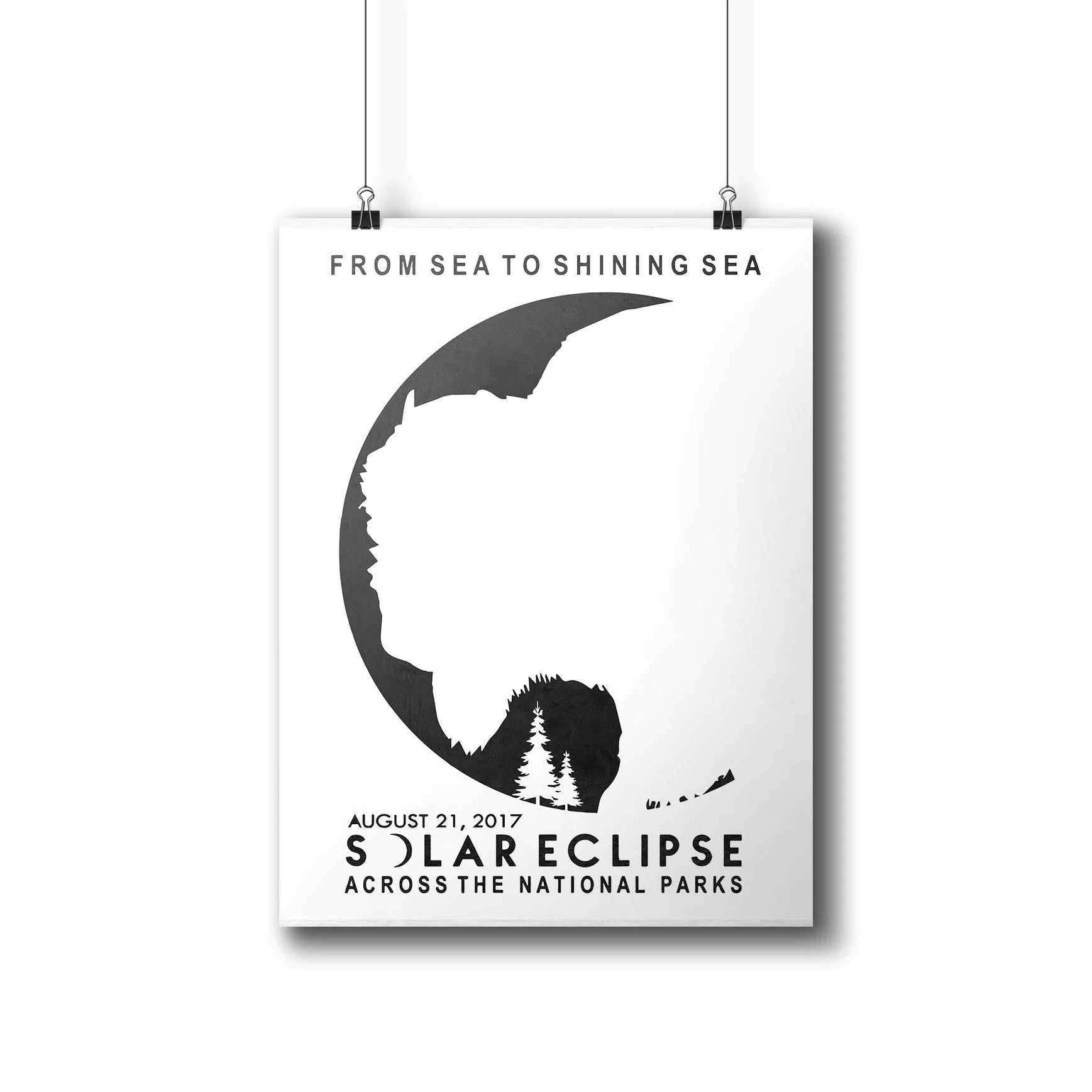 National Park Solar Eclipse 2017 Poster