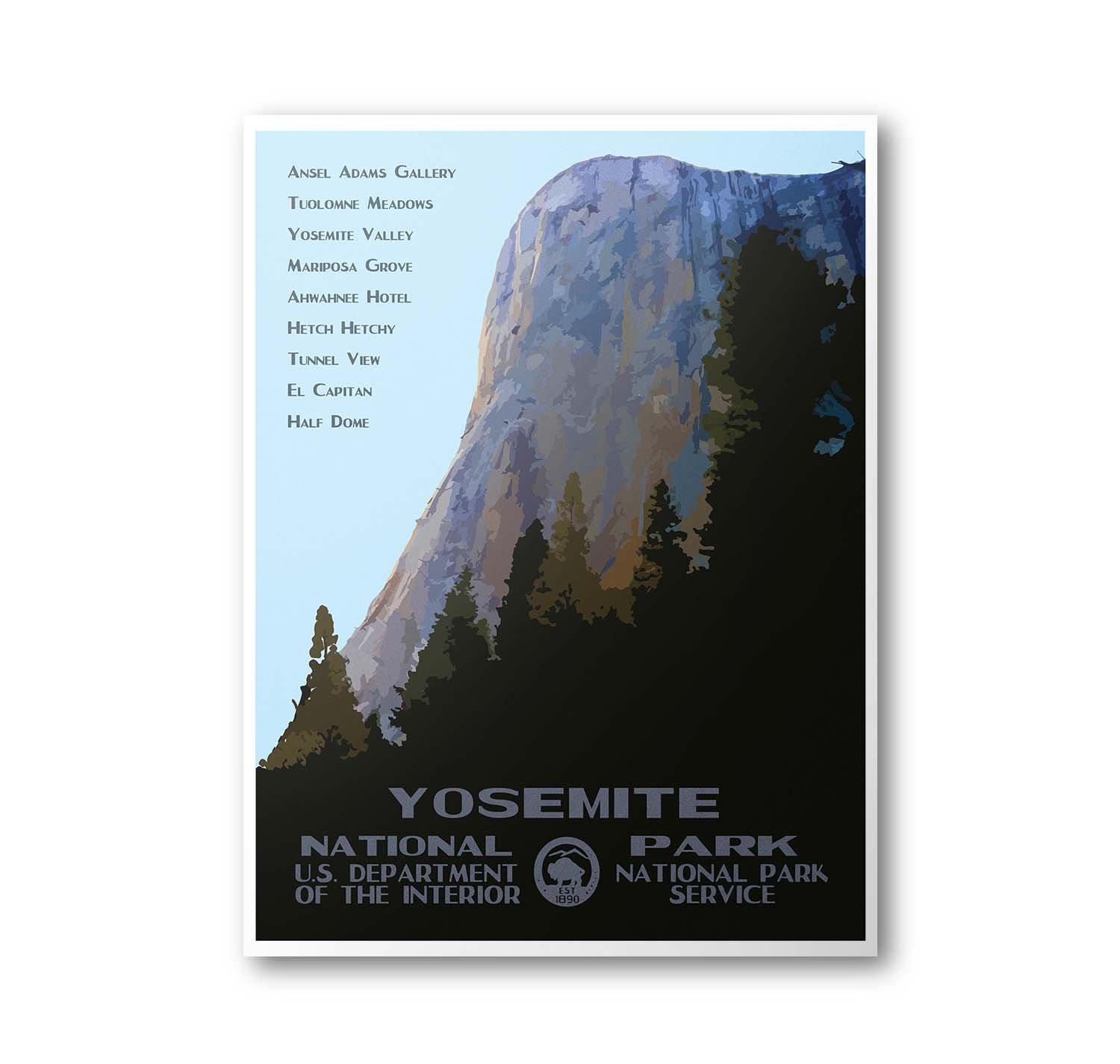 Yosemite National Park Poster