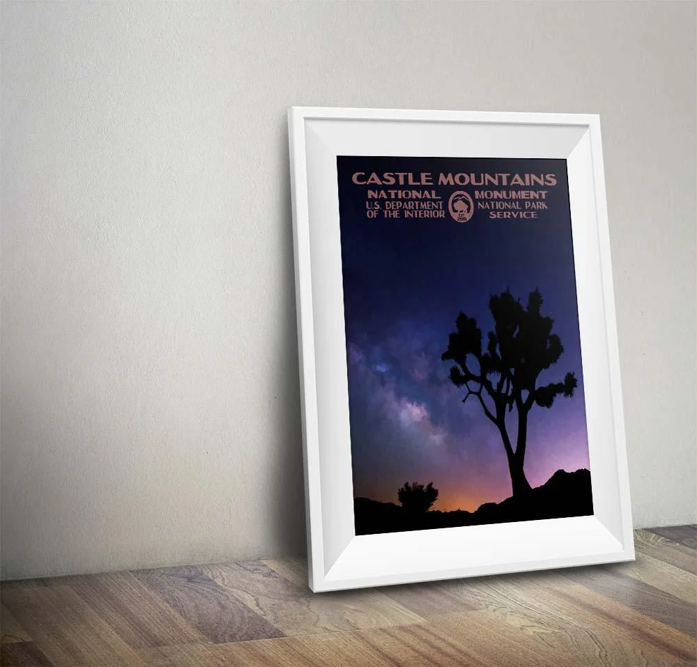 Castle Mountains National Monument Poster