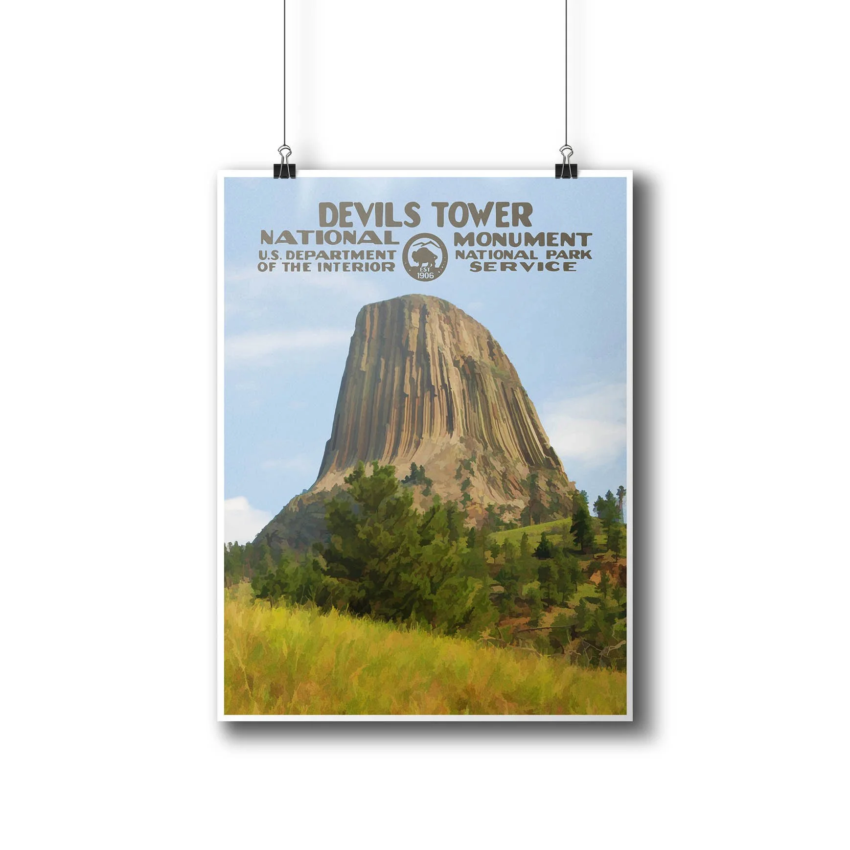 Devils Tower National Monument Poster