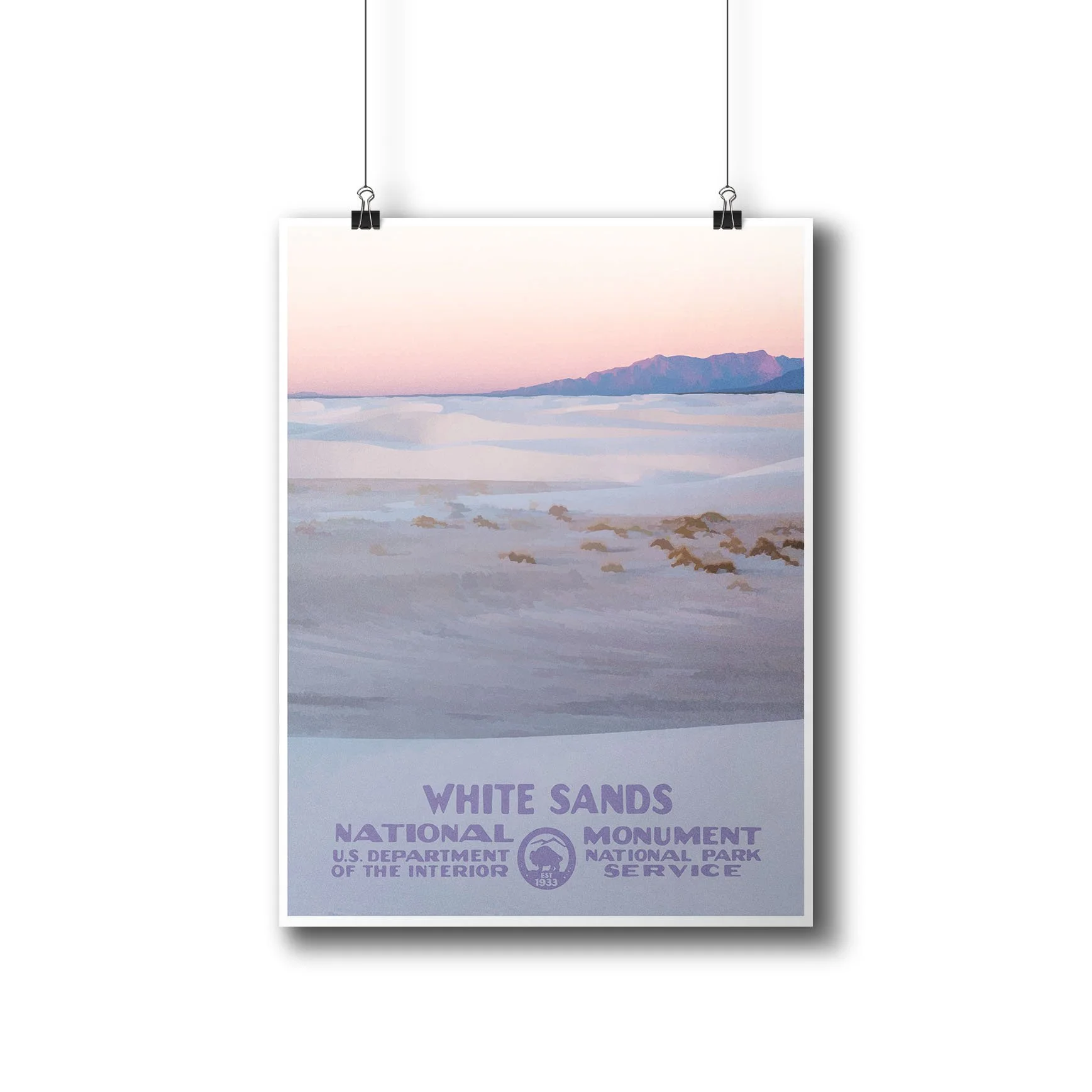 White Sands National Monument Poster