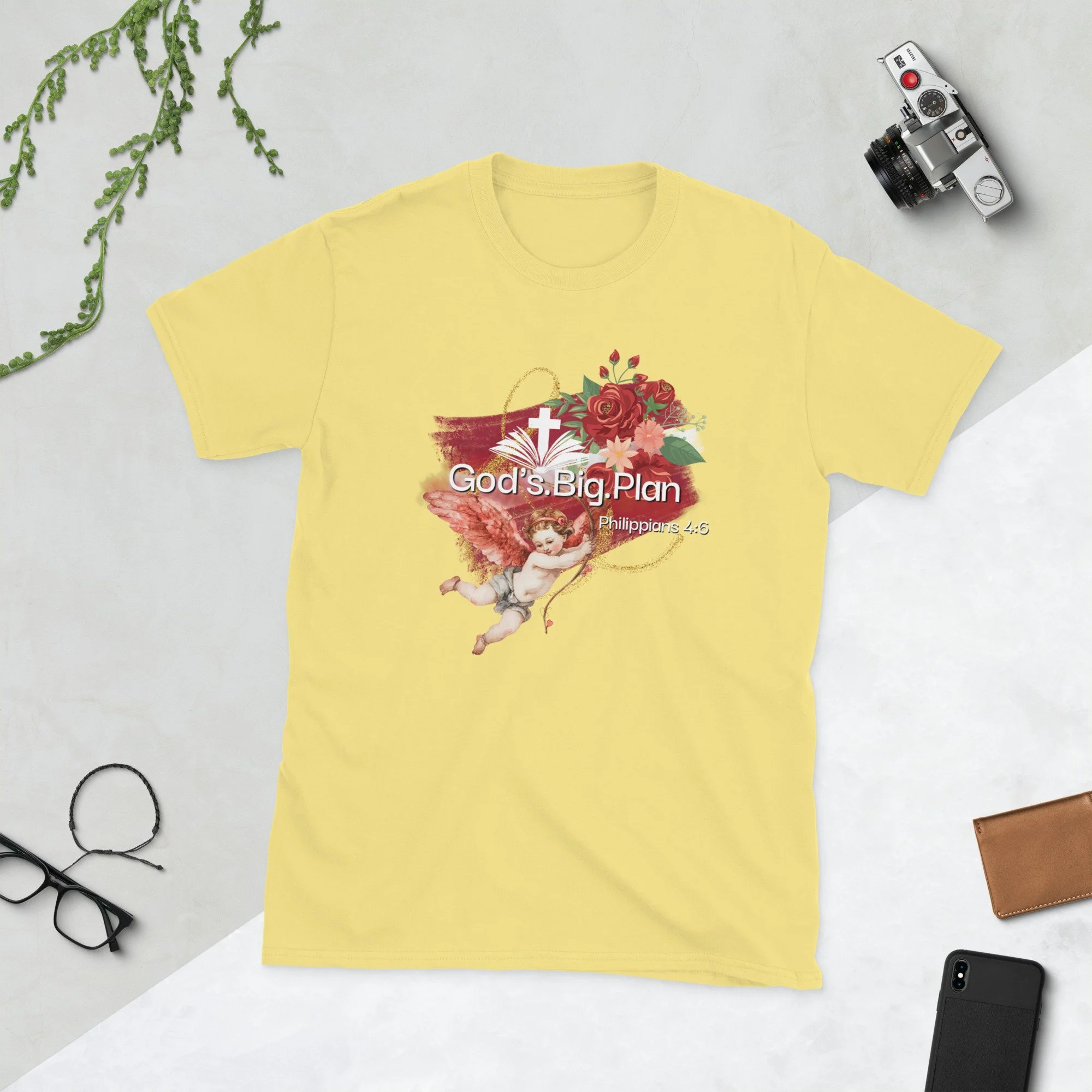 GODS.BIG.PLAN: Philippians 4:6 Short-Sleeve Unisex T-Shirt