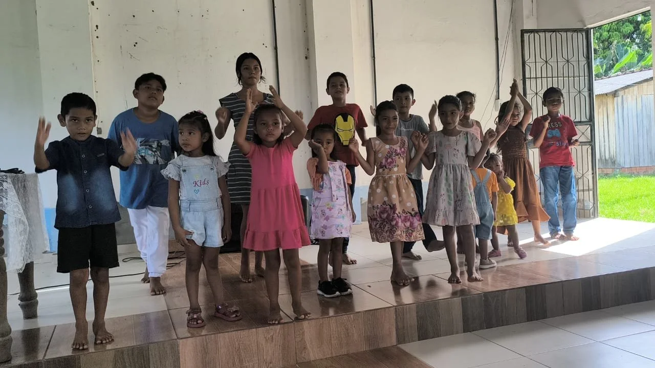 Children at our new church plant location