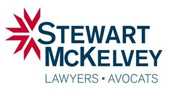 Logo of Stewart McKelvey with a red starburst and the text 'Stewart McKelvey Lawyers - Avocats'
