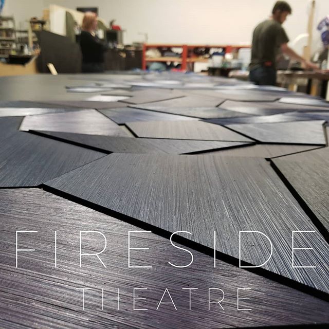 Toby and Tyler working on this beautiful piece for the @firesidetheatre
#spolarstudio #firesidetheatre #mkesmallbusiness #designmke #behindthescenes #staytuned