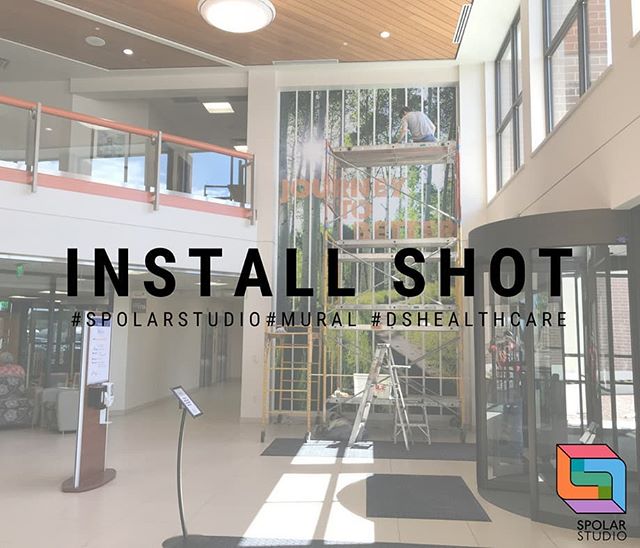 Check out this mural installed at Divine Savior Healthcare! Stay Tuned for completed photos! #spolarstudio #mural #dshealthcare #journeytobettercampaign