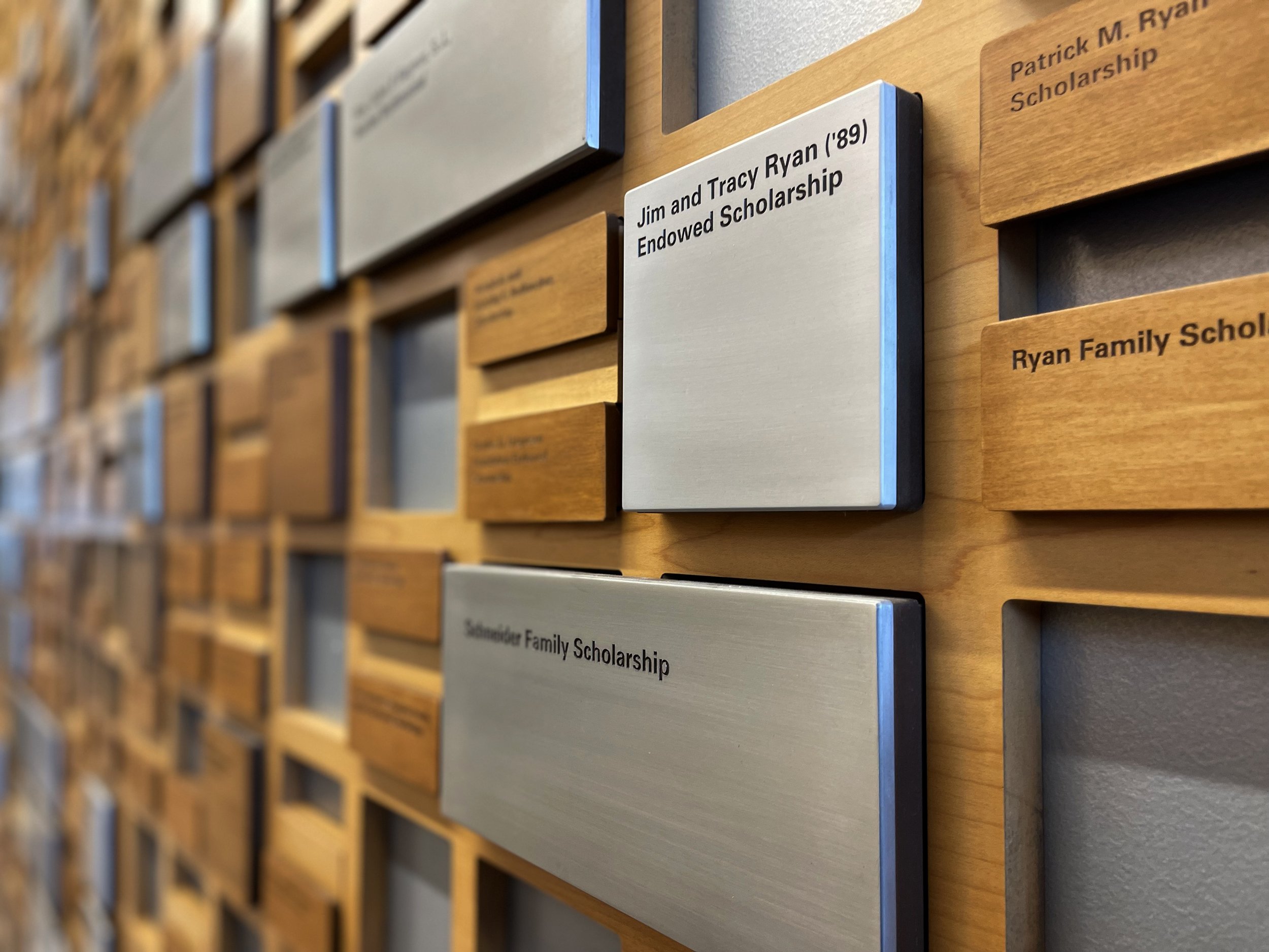 Zilber Hall Donor Wall | Marquette University