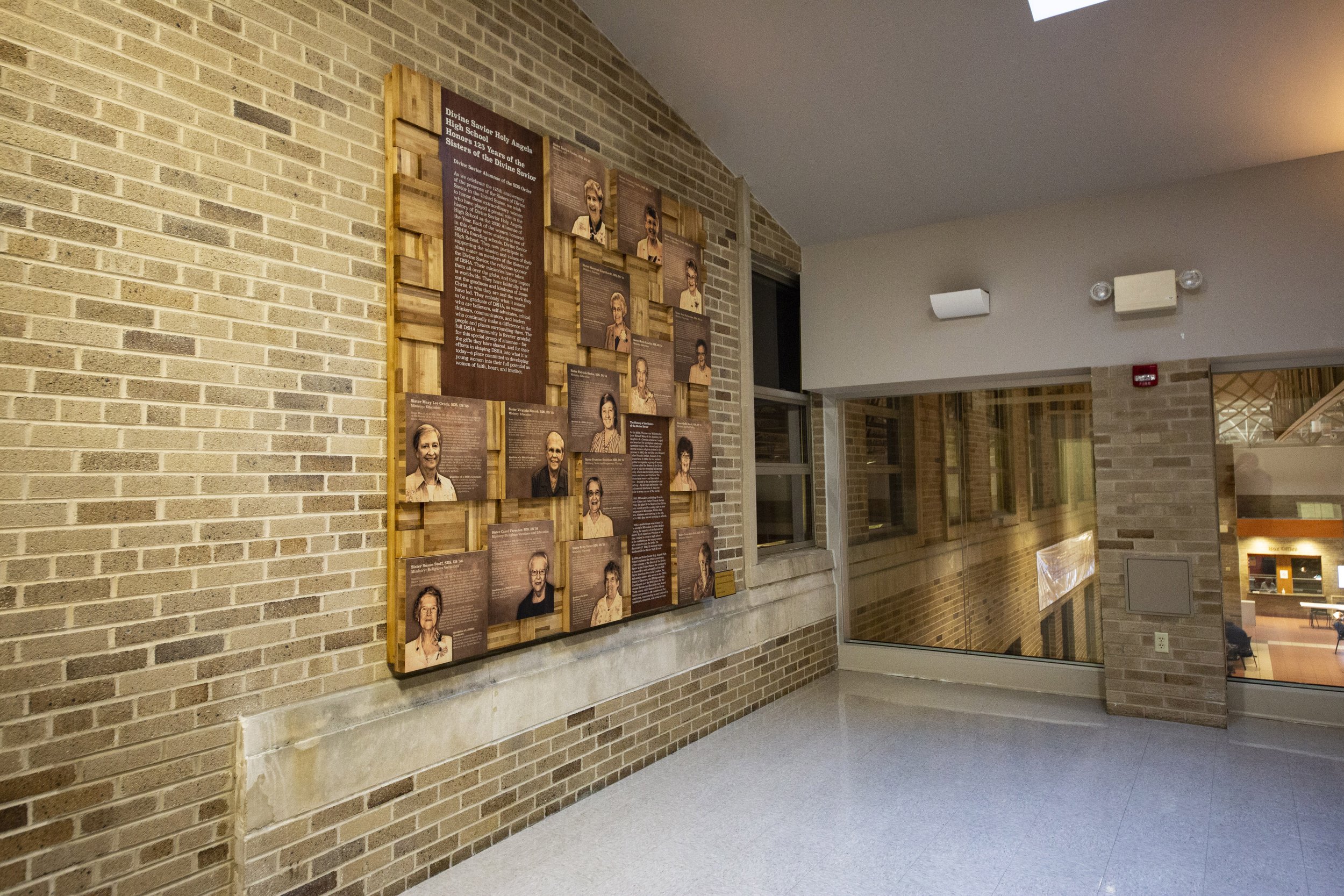 DIVINE SAVIOR HOLY ANGELS HIGH SCHOOL SISTERS OF THE DIVINE SAVIOR Recognition Display