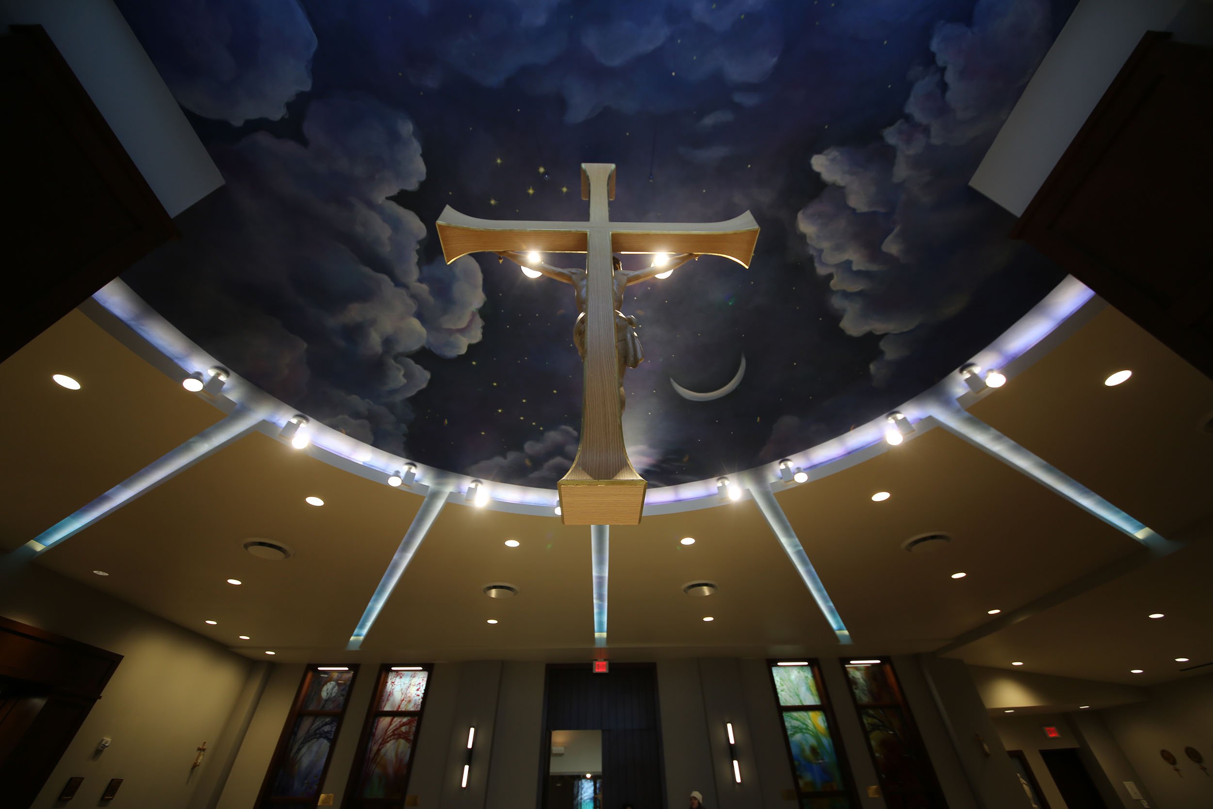 Divine Savior Holy Angels High School | Mother of Our Savior Chapel | Hand Painted Mural