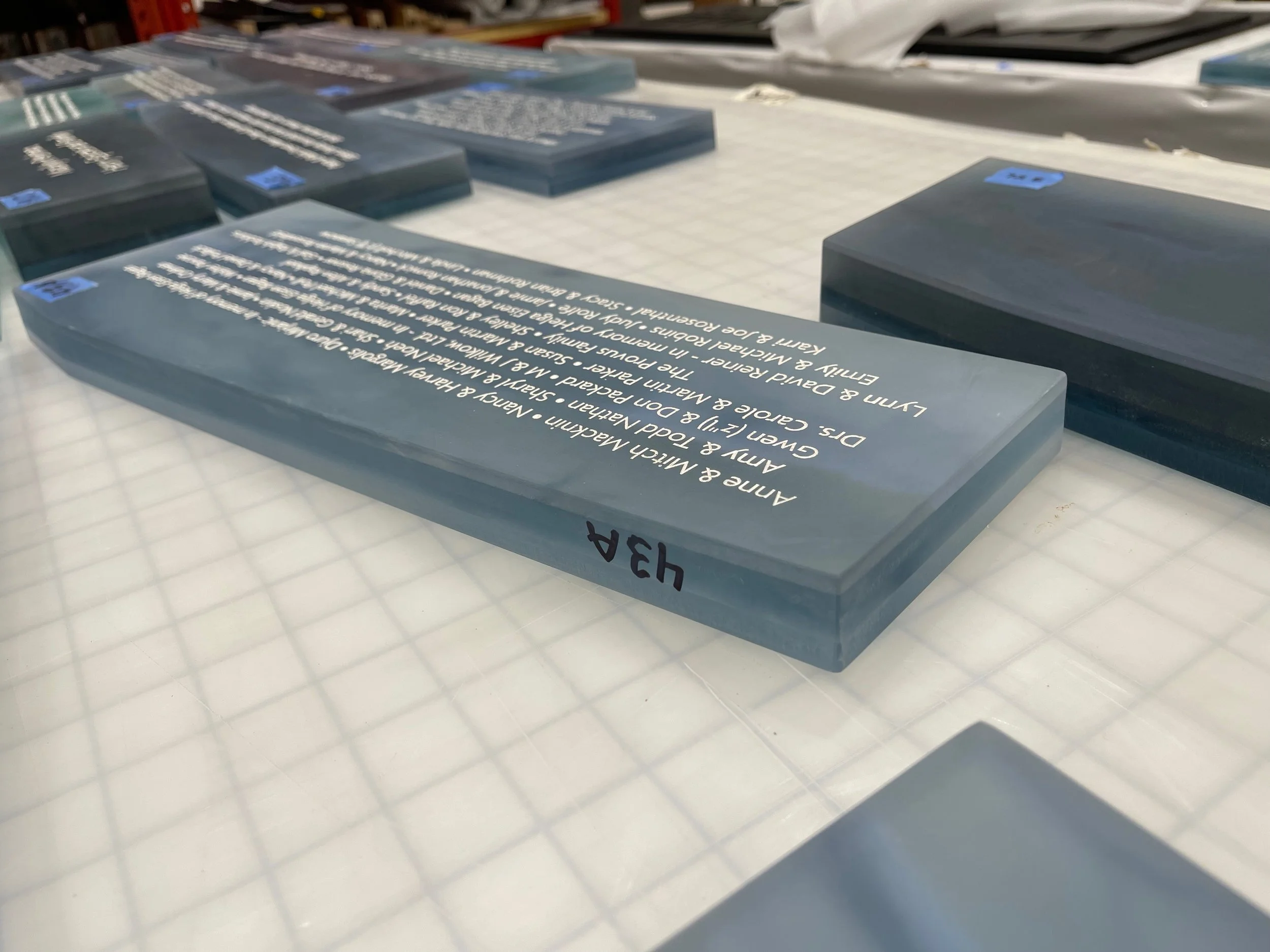 North Shore Congregation Israel | Epoxy Resin Donor Recognition Plaques | Glencoe, Illinois