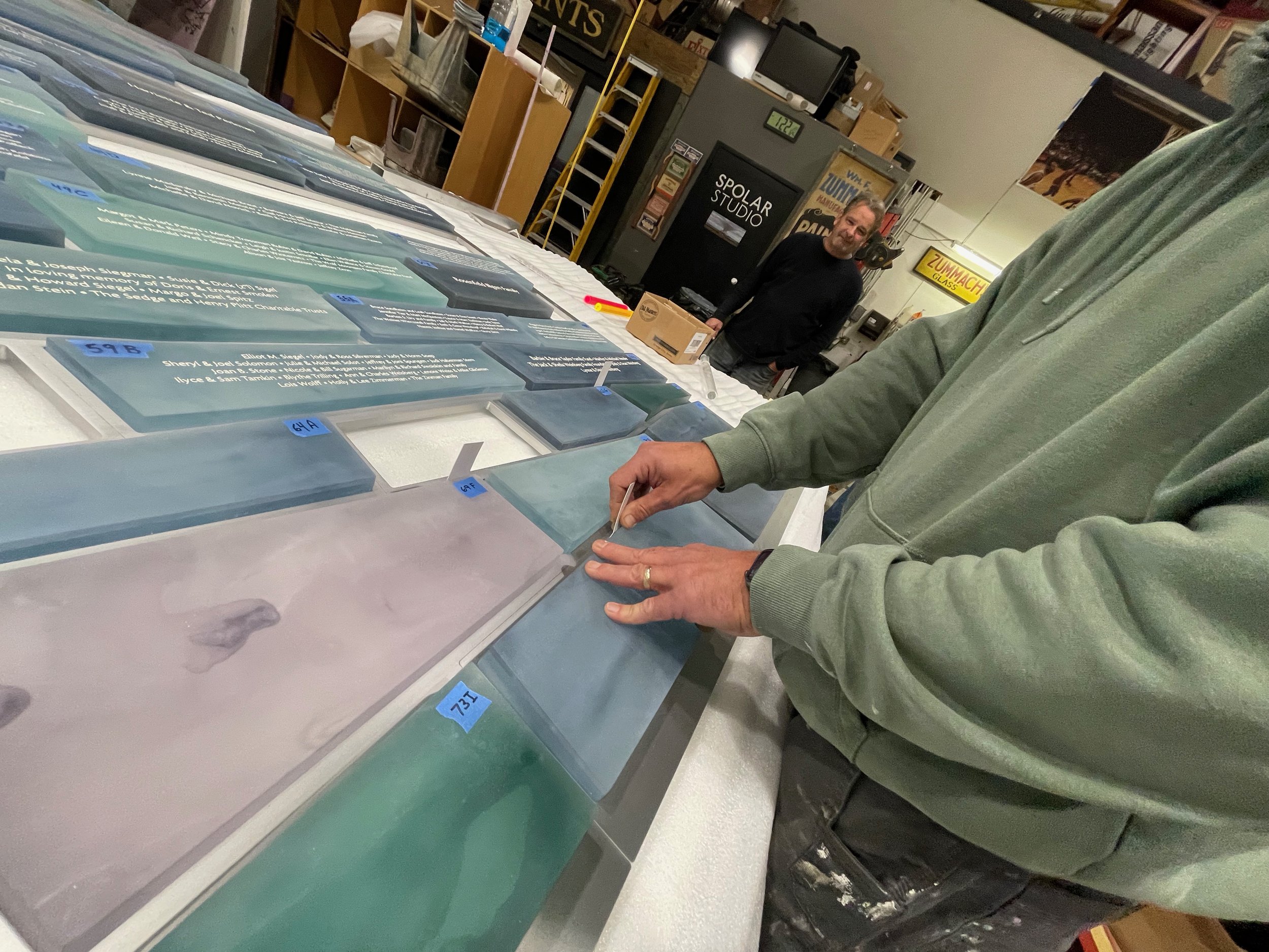 North Shore Congregation Israel | Epoxy Resin Donor Recognition Plaques | Glencoe, Illinois