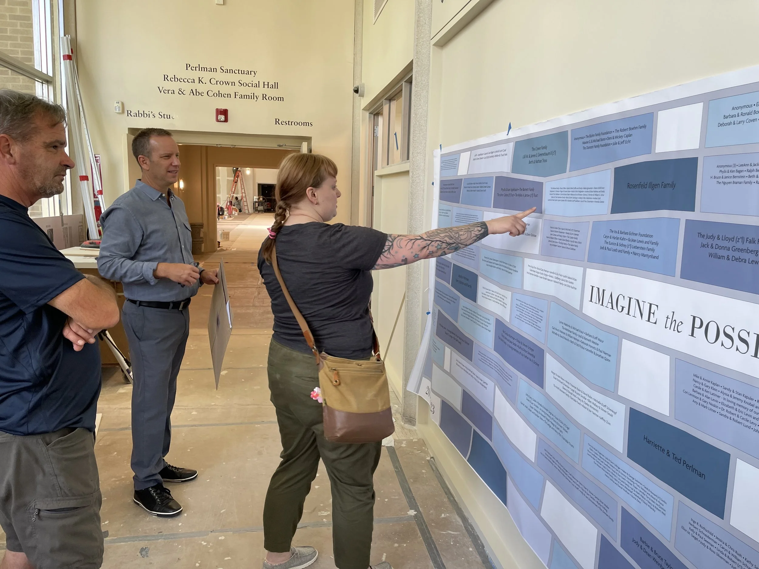 North Shore Congregation Israel | Epoxy Resin Donor Recognition Plaques | Glencoe, Illinois