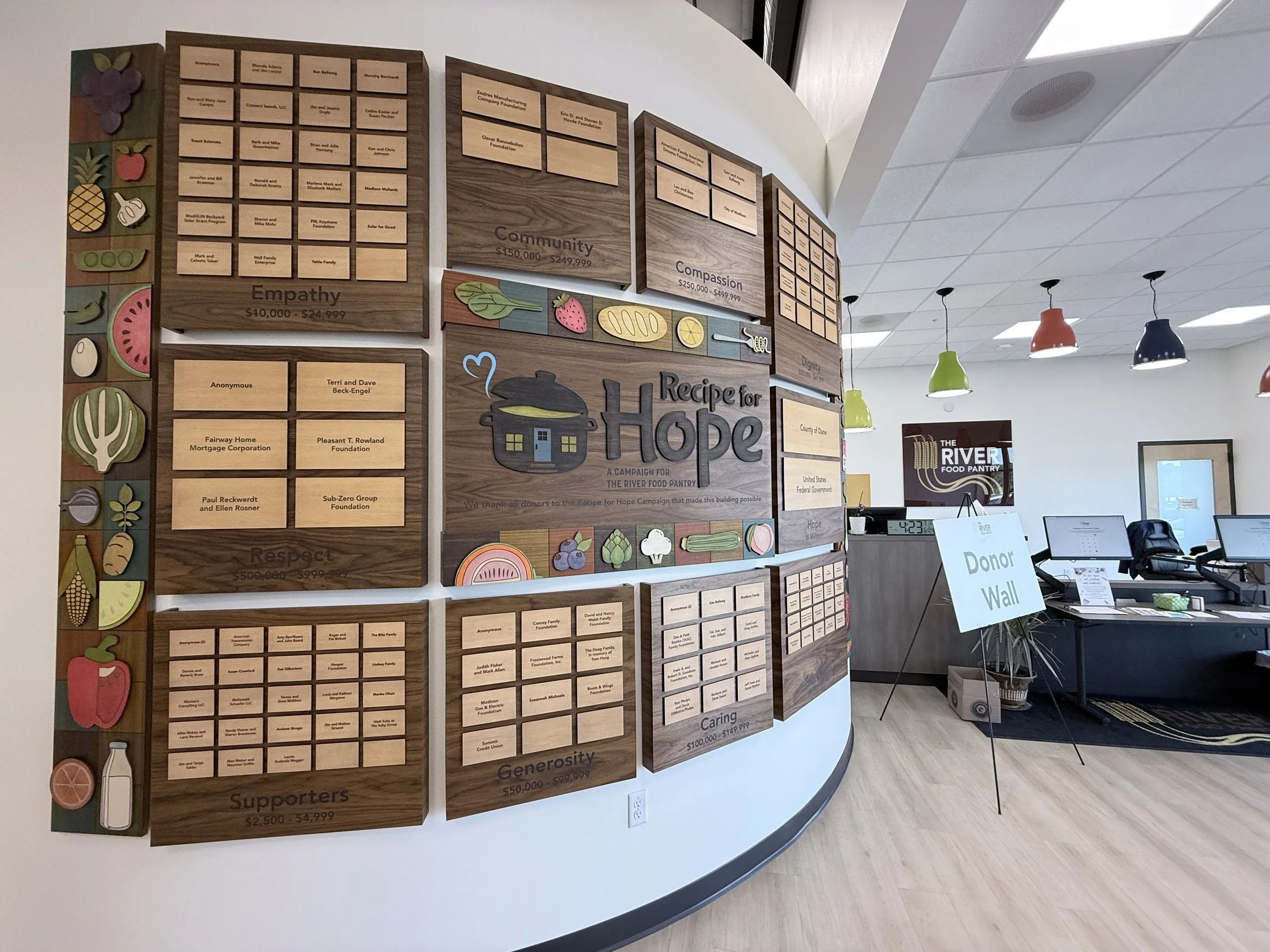 The River Food Pantry Donor Recognition Recipe for Hope Campaign Madison, WI