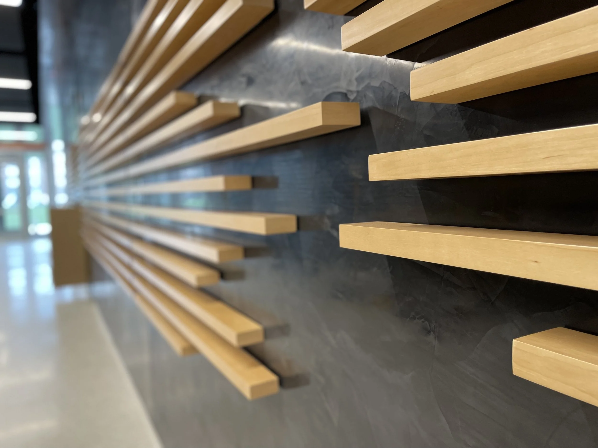 Rigid substrate panels and dimensional mounting components used in custom fabrication.