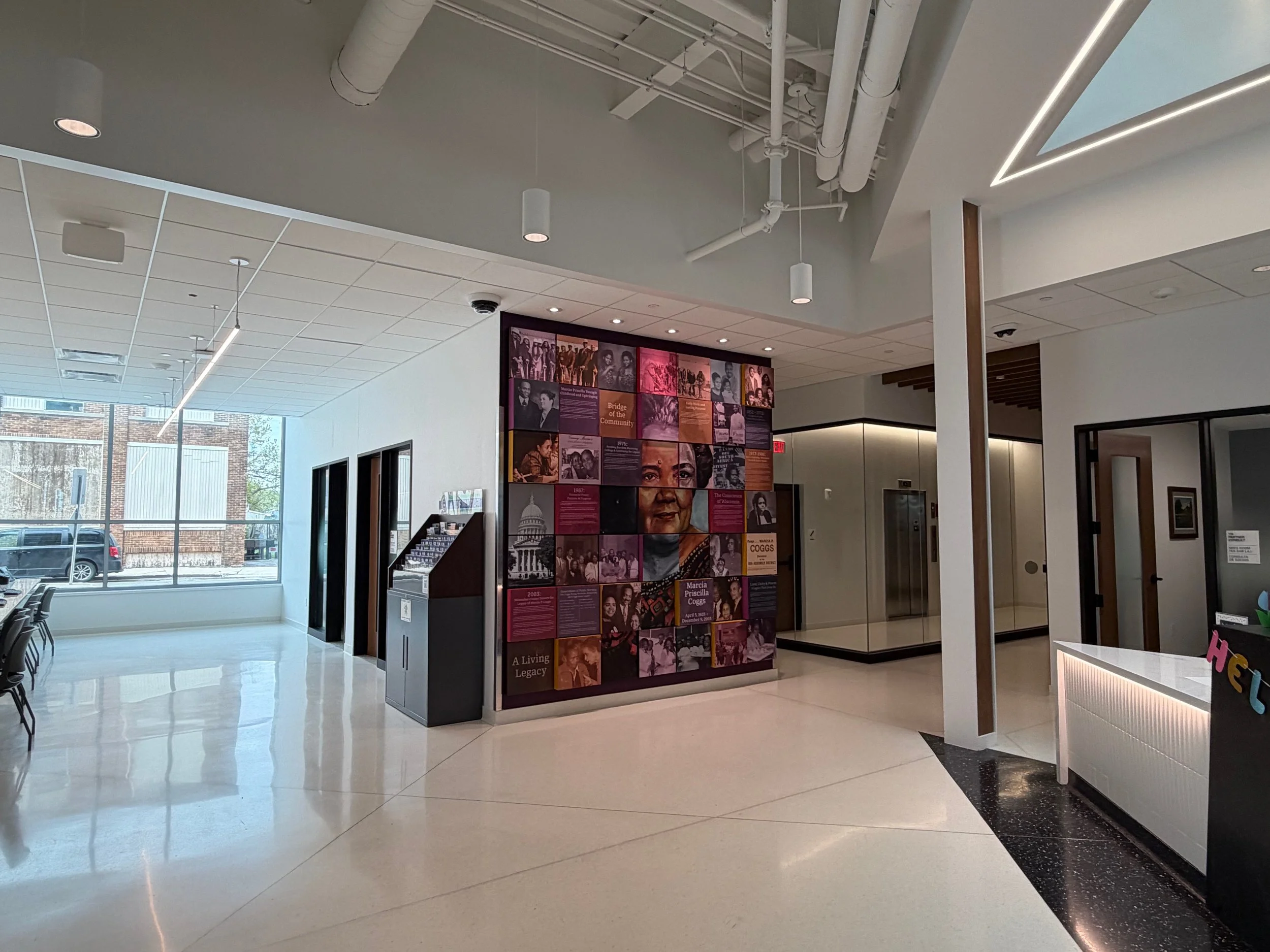 Experiential storytelling, signage, and custom installations created for cultural and public spaces.