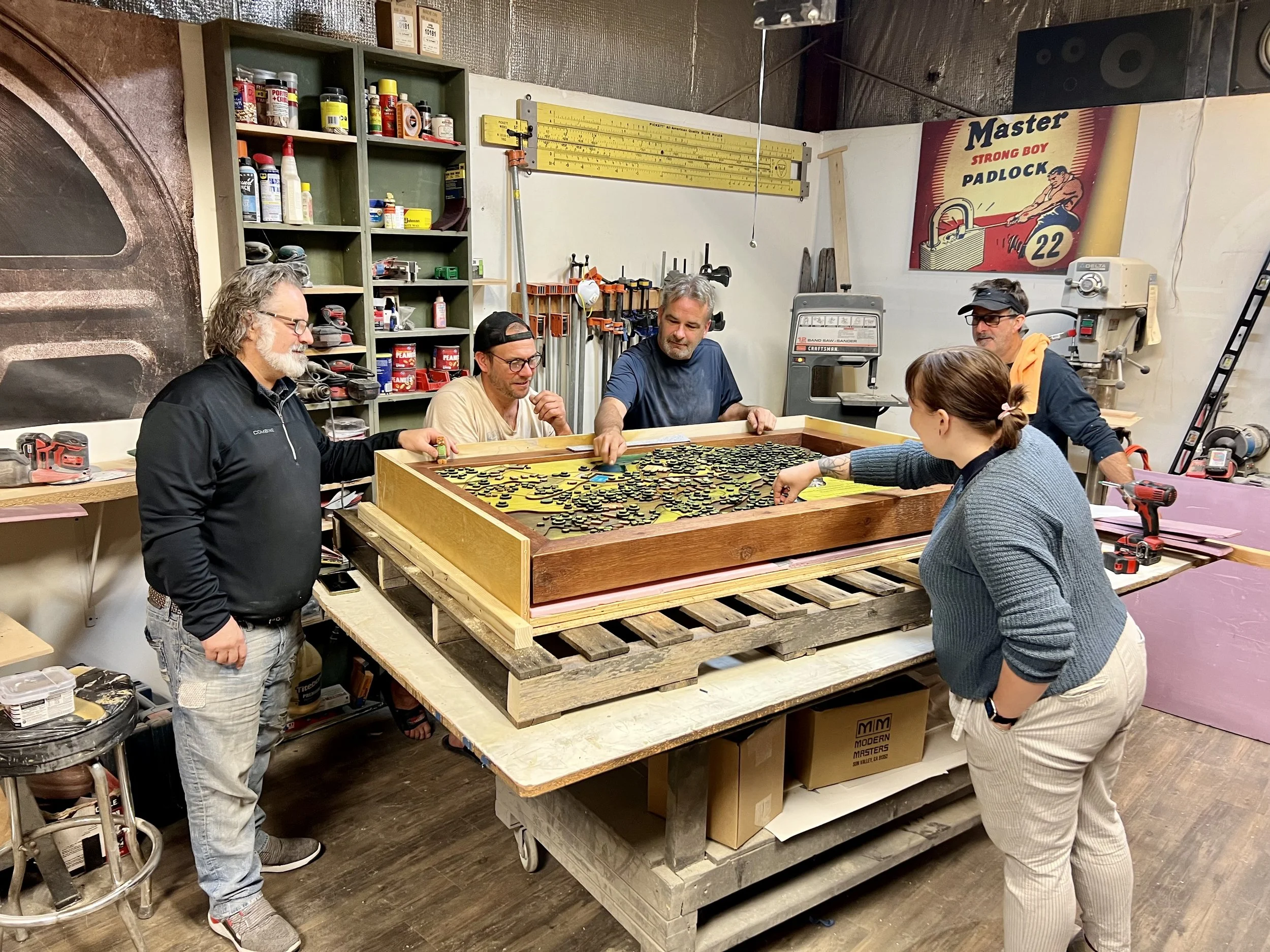 Design and fabrication working together in the Spolar Studio production process.