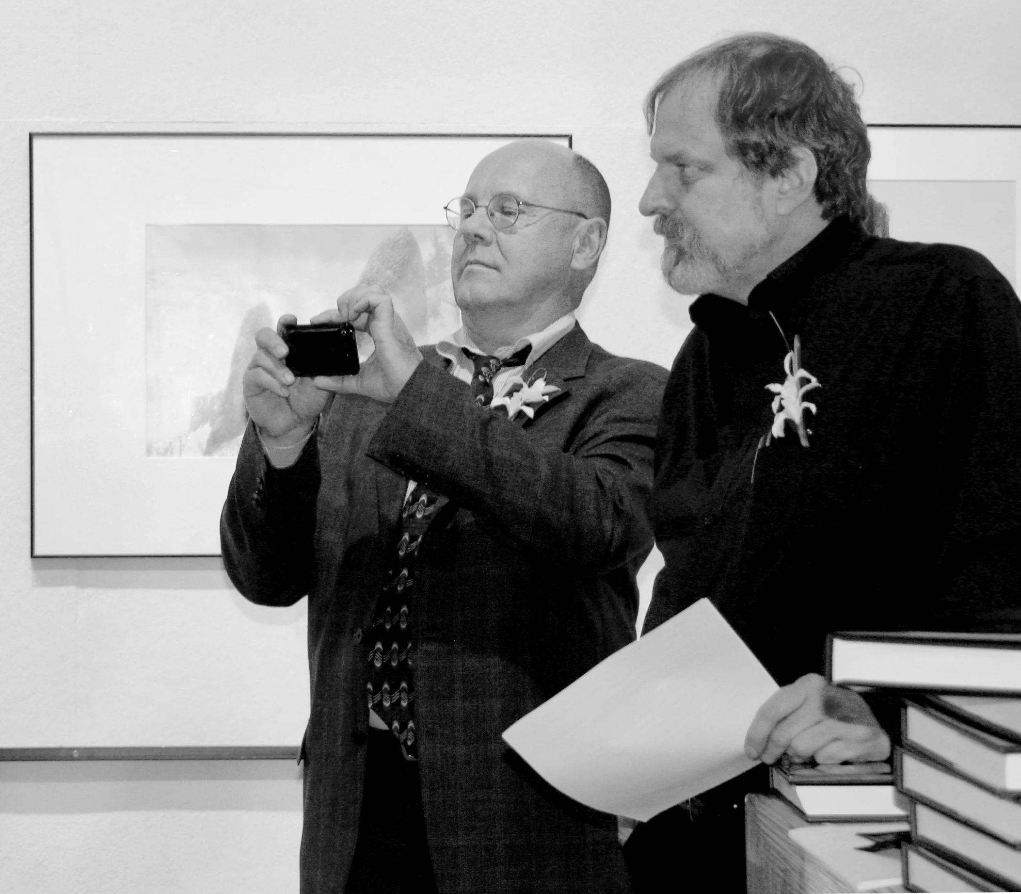 Terry and John at the publication party for Wild Beauty .